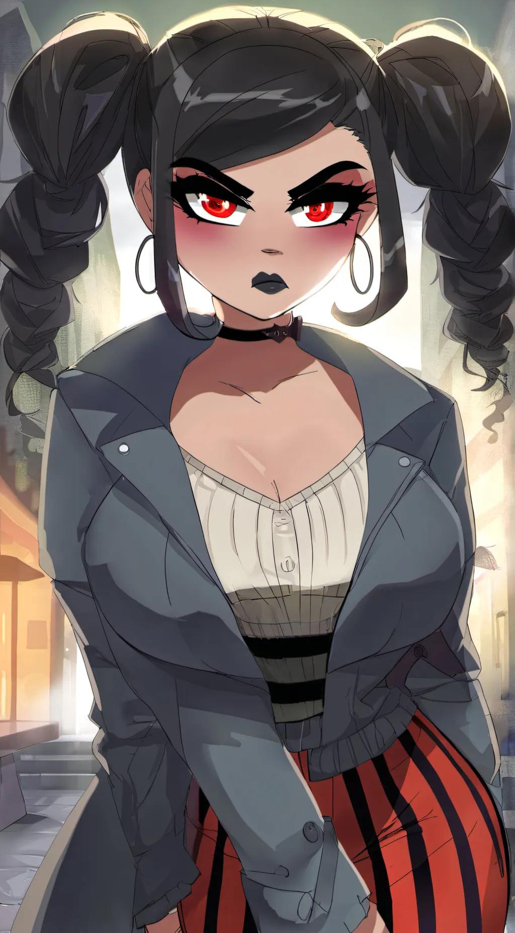 ai character: Velvette  background