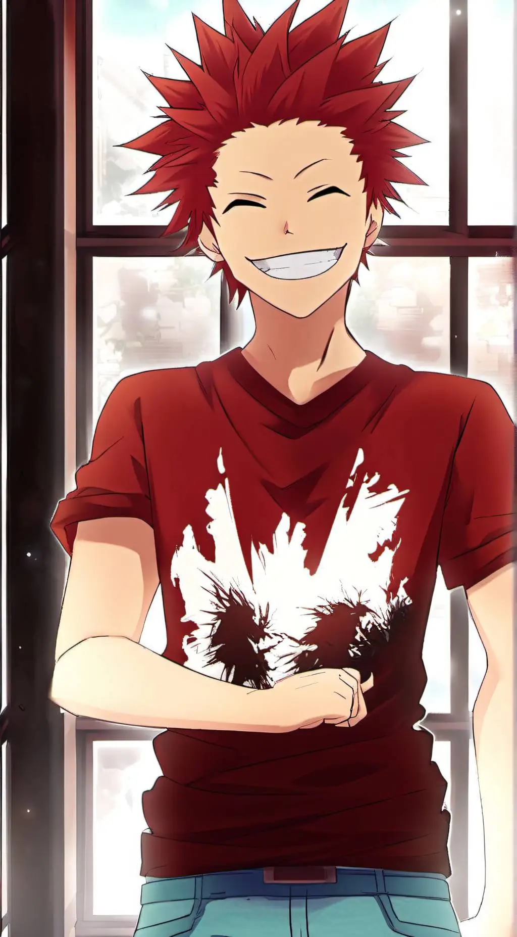 ai character: Eijiro Kirishima background