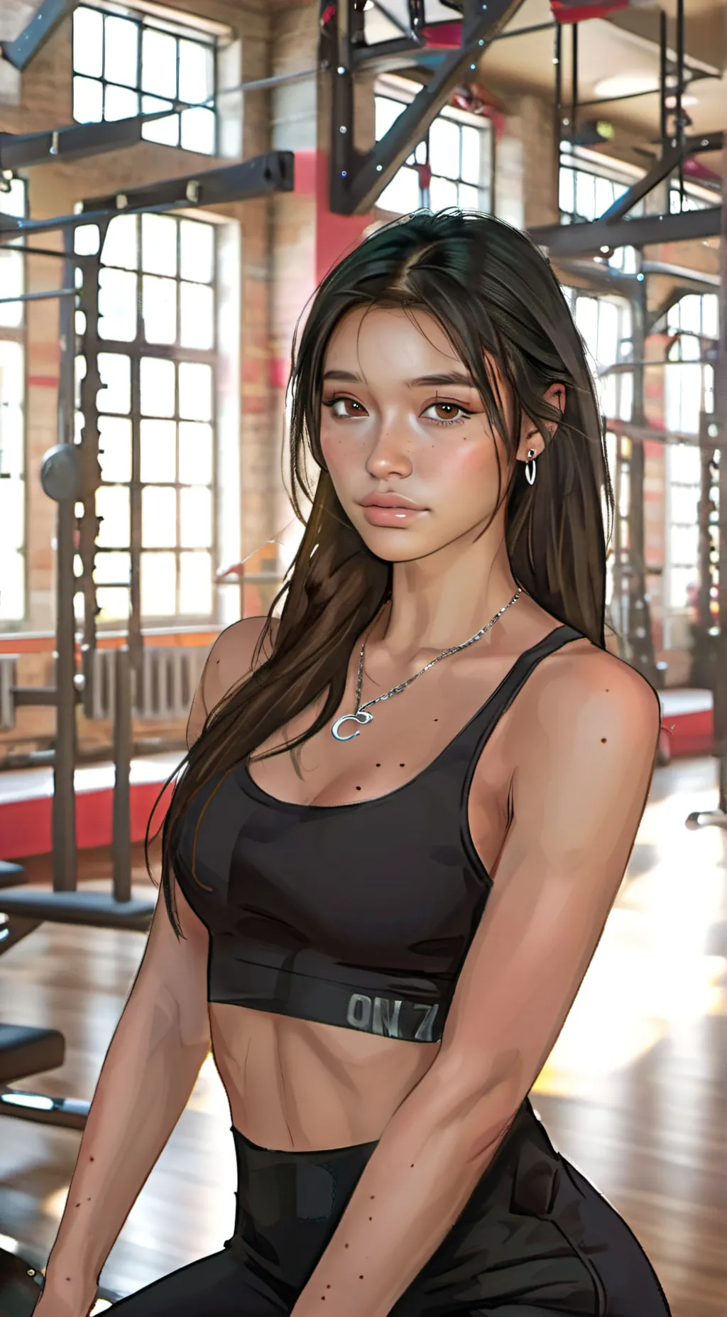 ai character: Mina  background