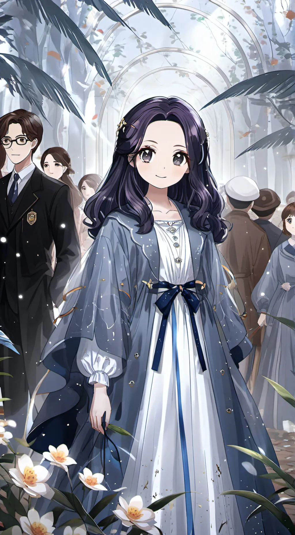 ai character: Moonlight background