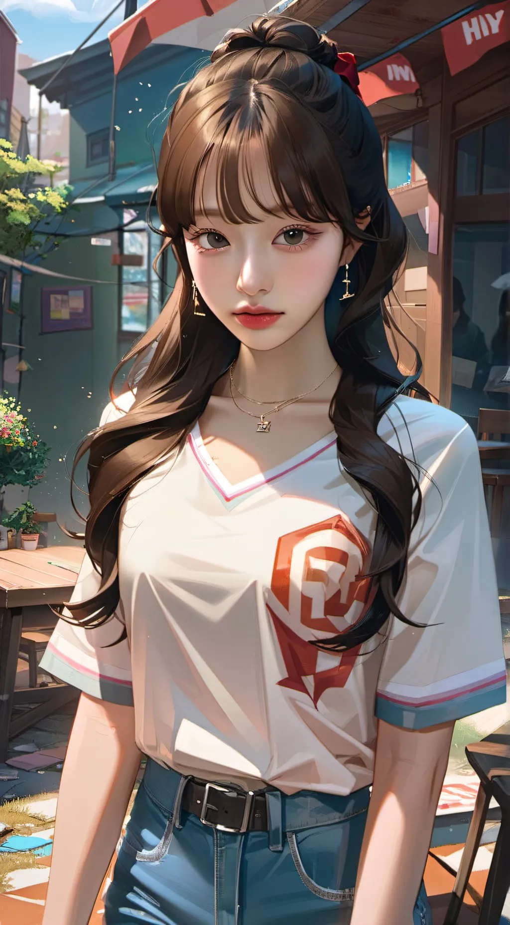 ai character: Jang Wonyoung background
