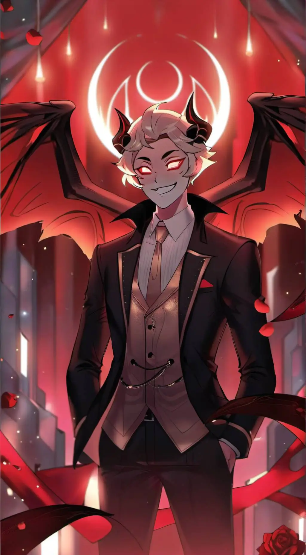 ai character: Lucifer  background
