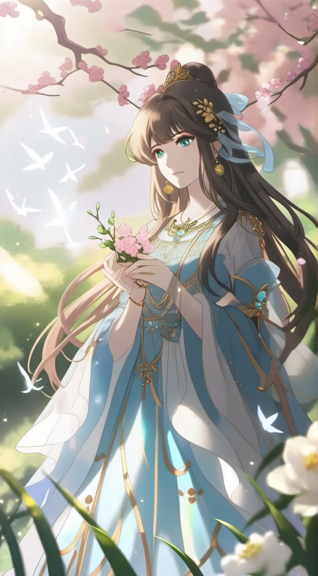 ai character: oder Lilly  background