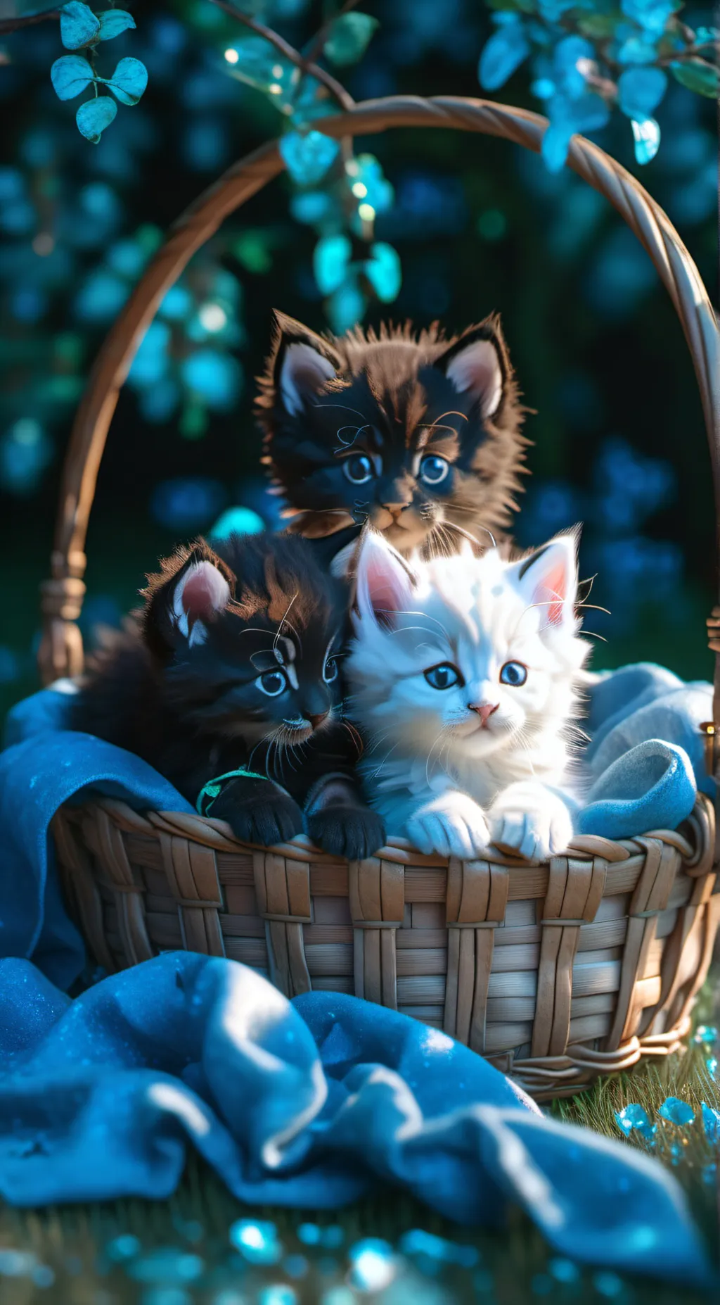 ai character: Lost cats. background