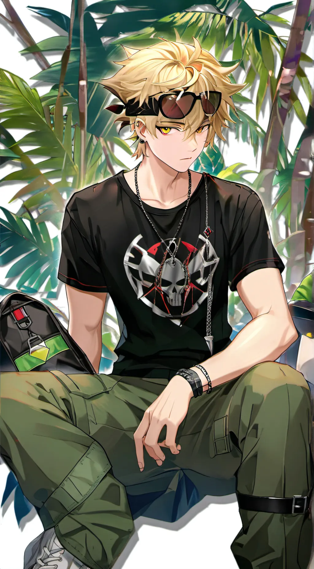 ai character: 💥🦈 Kiribaku 💥 background