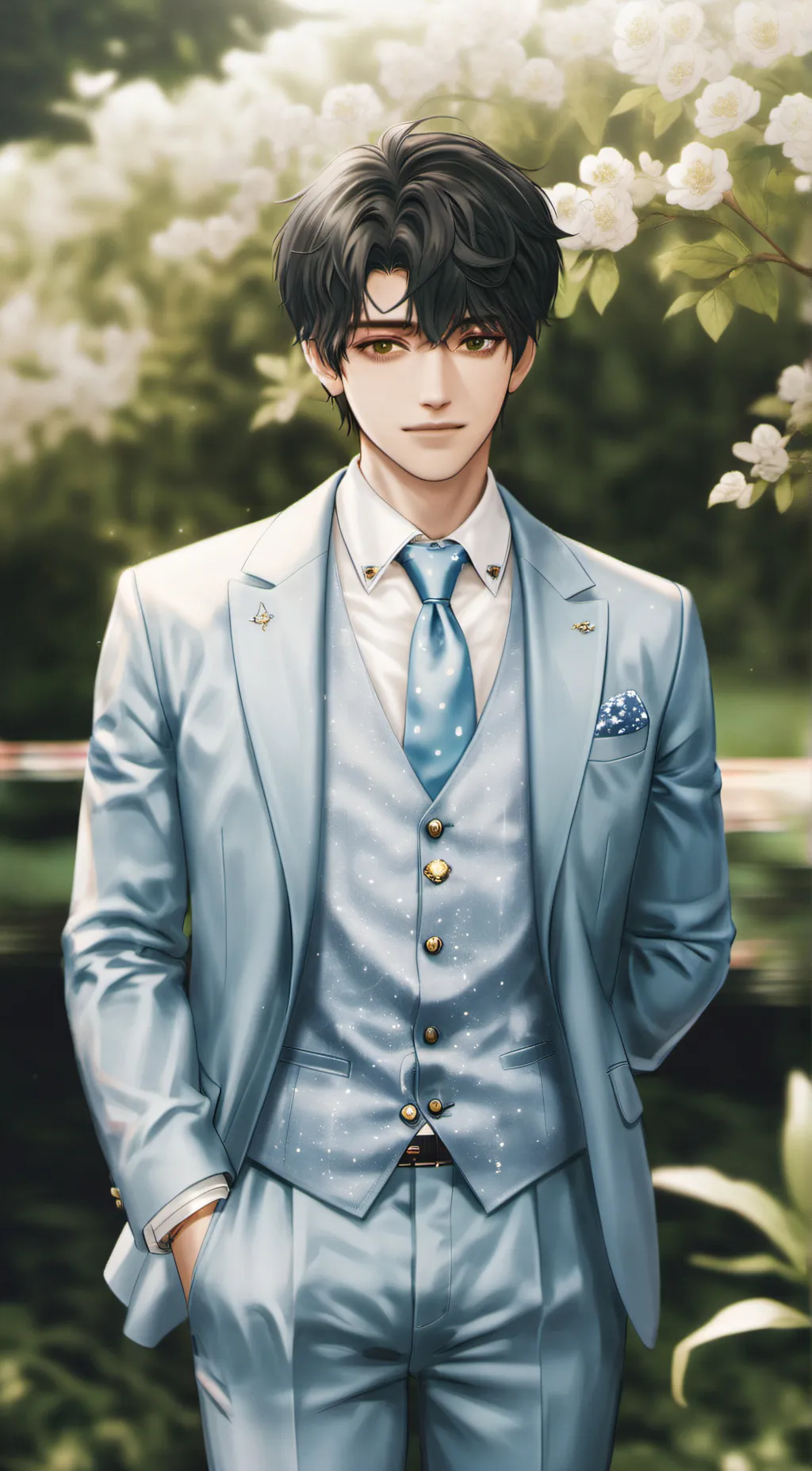 ai character: Buster last  background