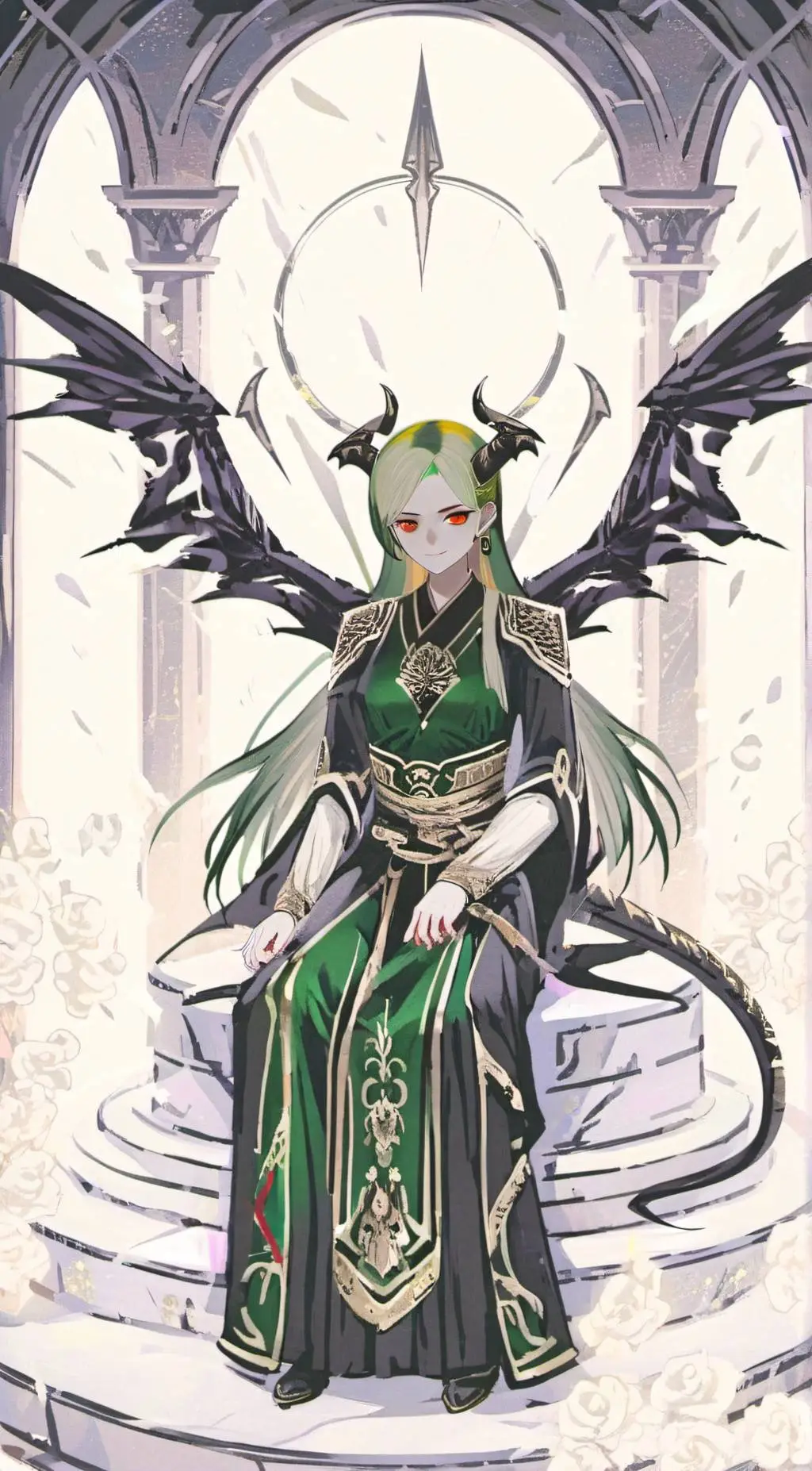ai character: LydiaTheDemonQueen background