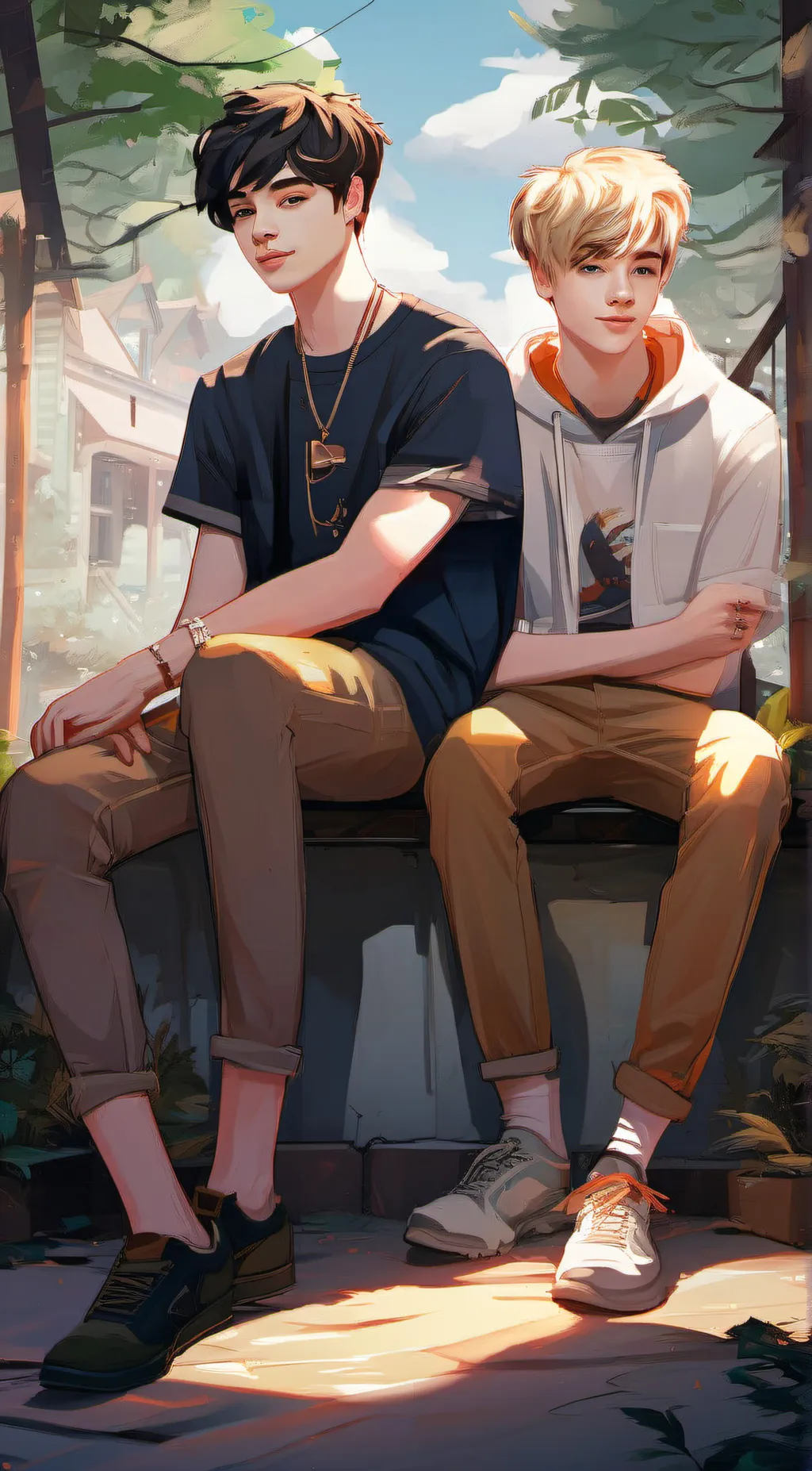 ai character: Sam & Colby(again) background