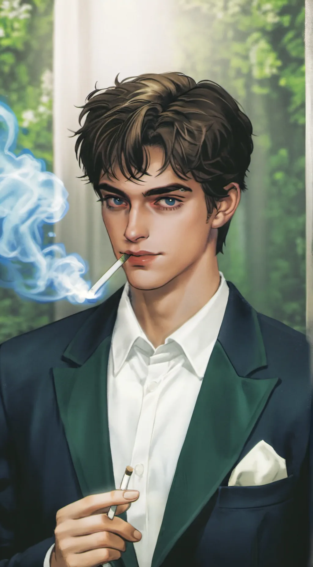 ai character: Theodore nott😍 background