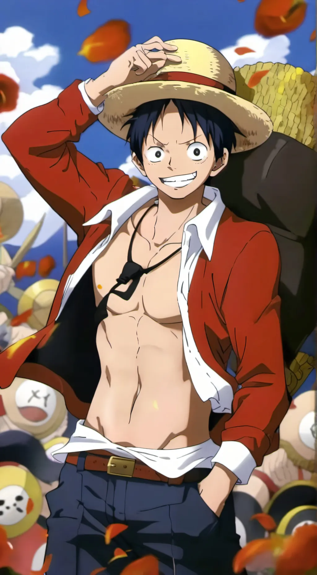 ai character: One piece background