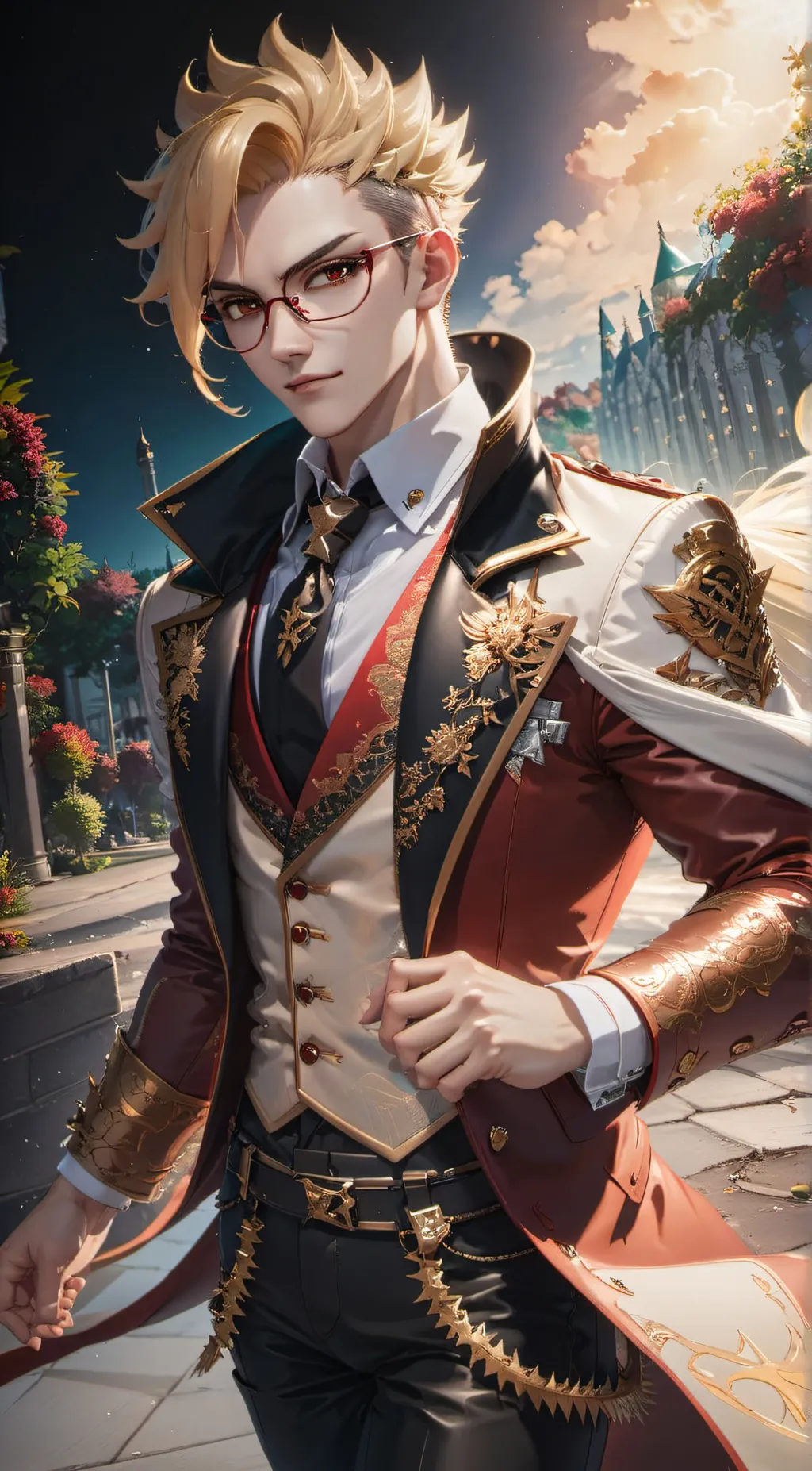 ai character: Katsuki Bakugou  background