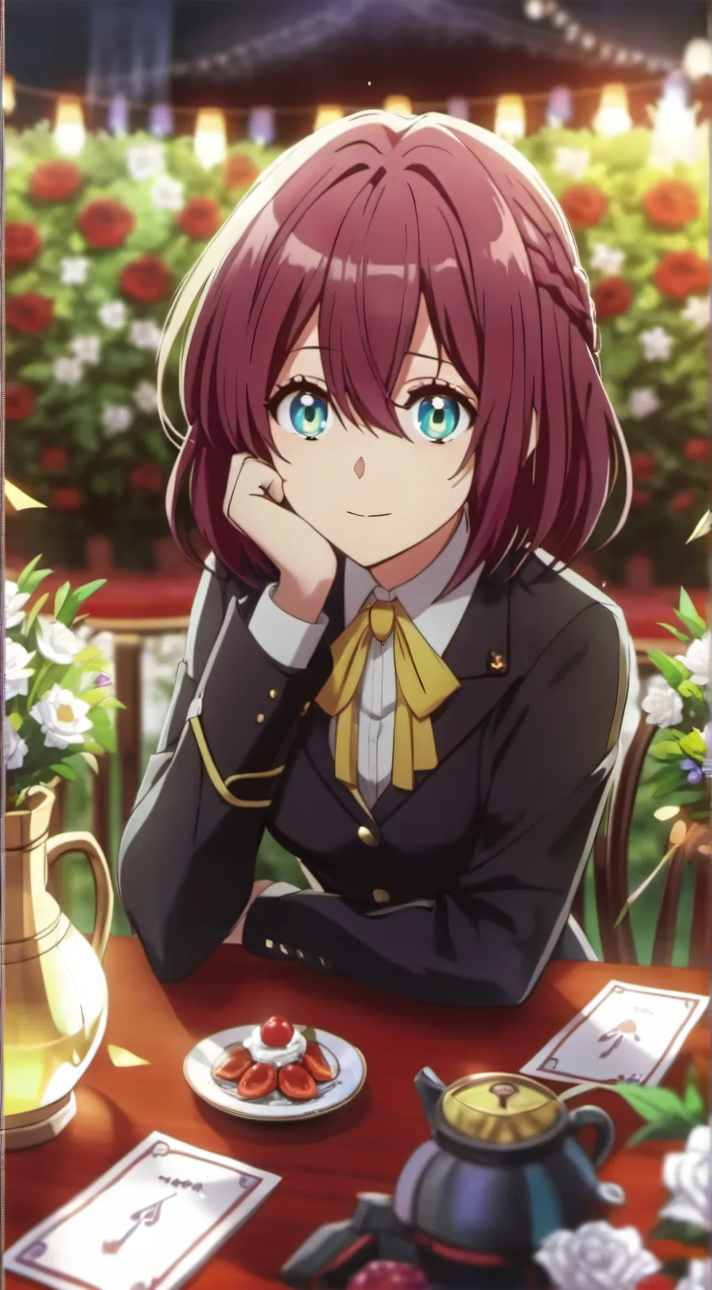 ai character: Omega Ashido background