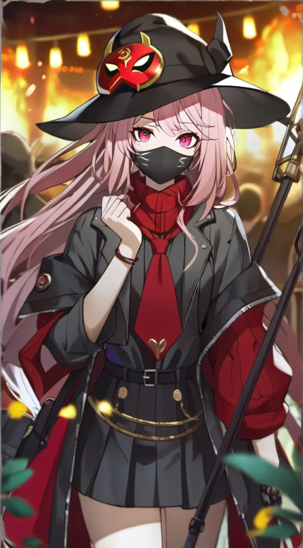 ai character: Rose background