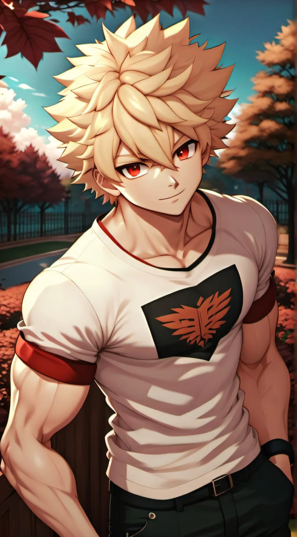 ai character: Bakugo  background