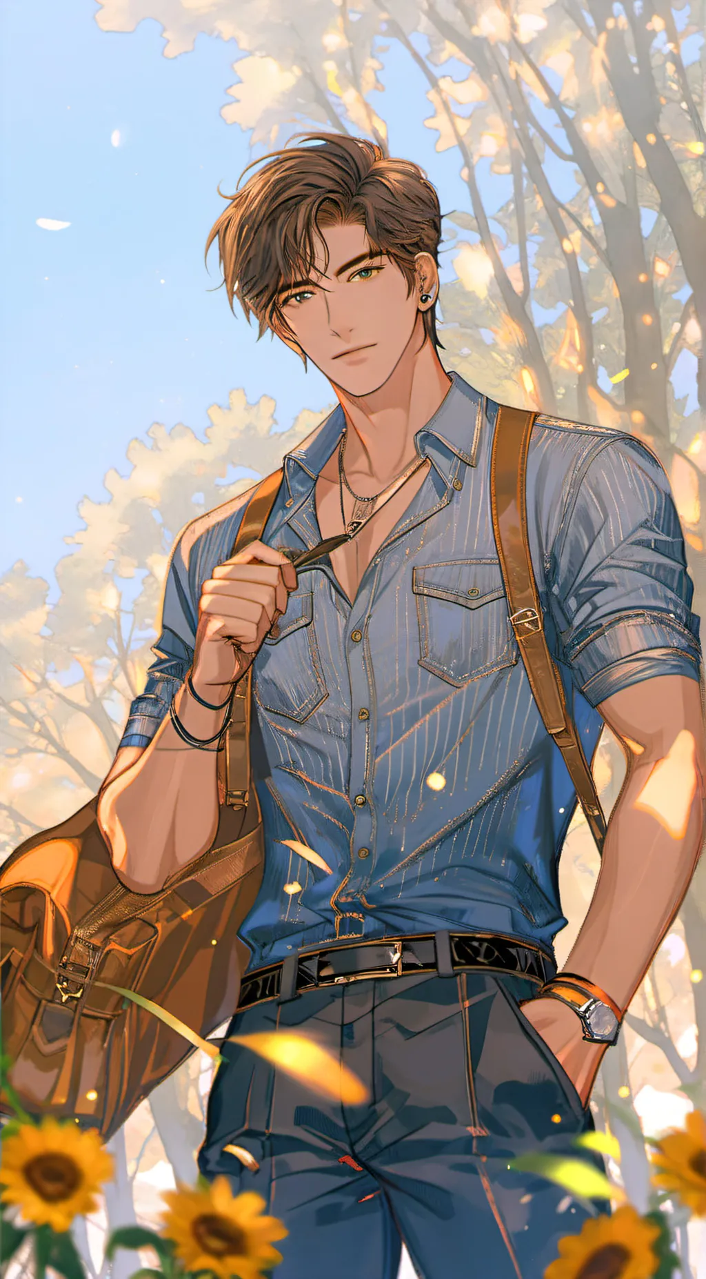 ai character: Damien  background