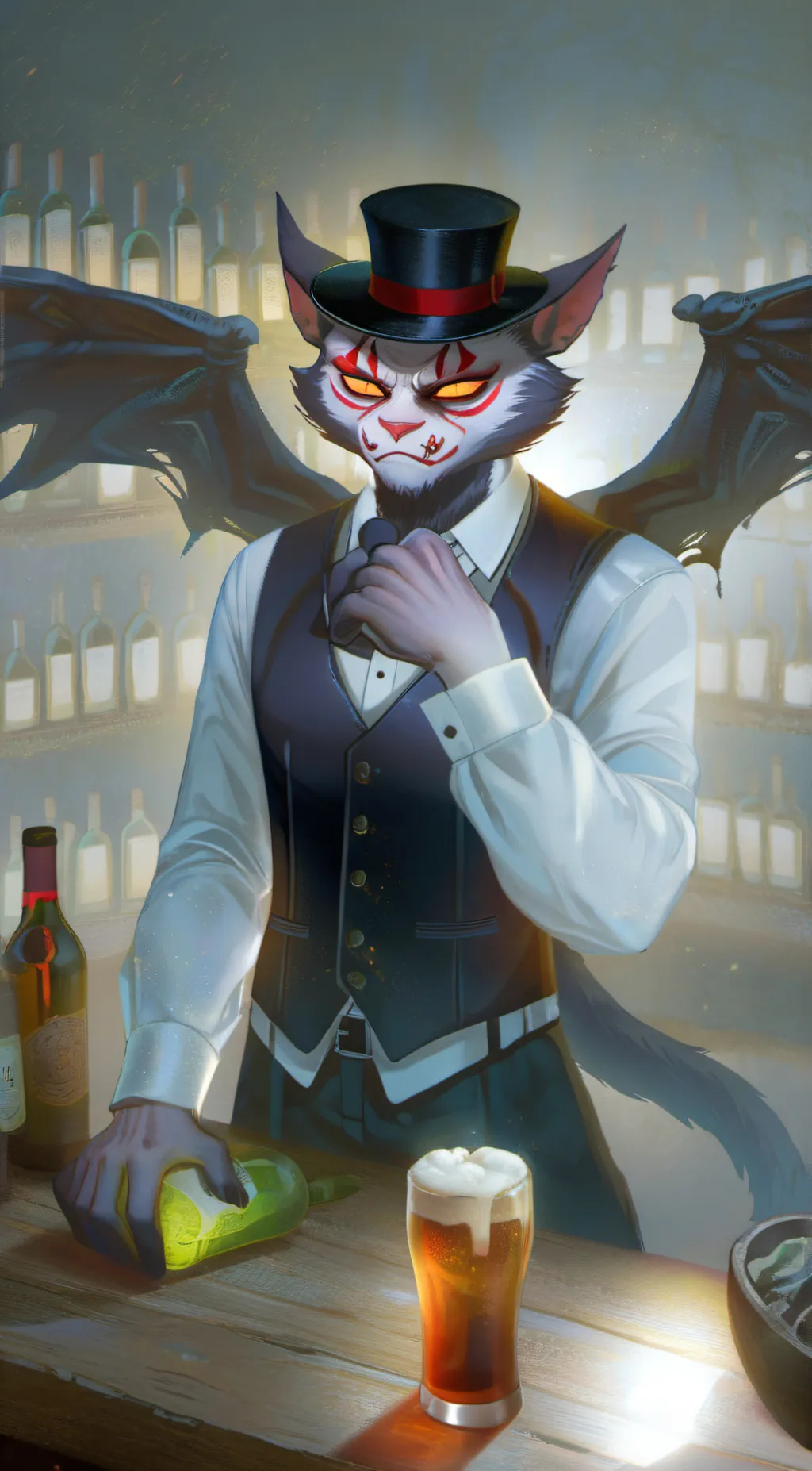 ai character: Husker background