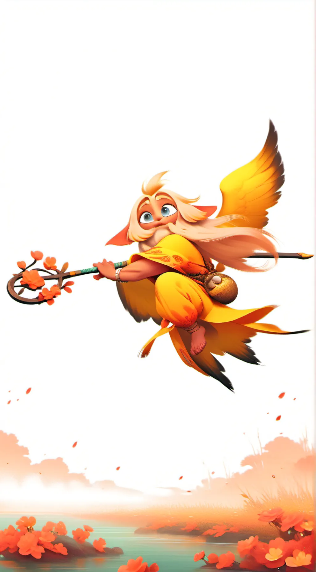 ai character: Violet background