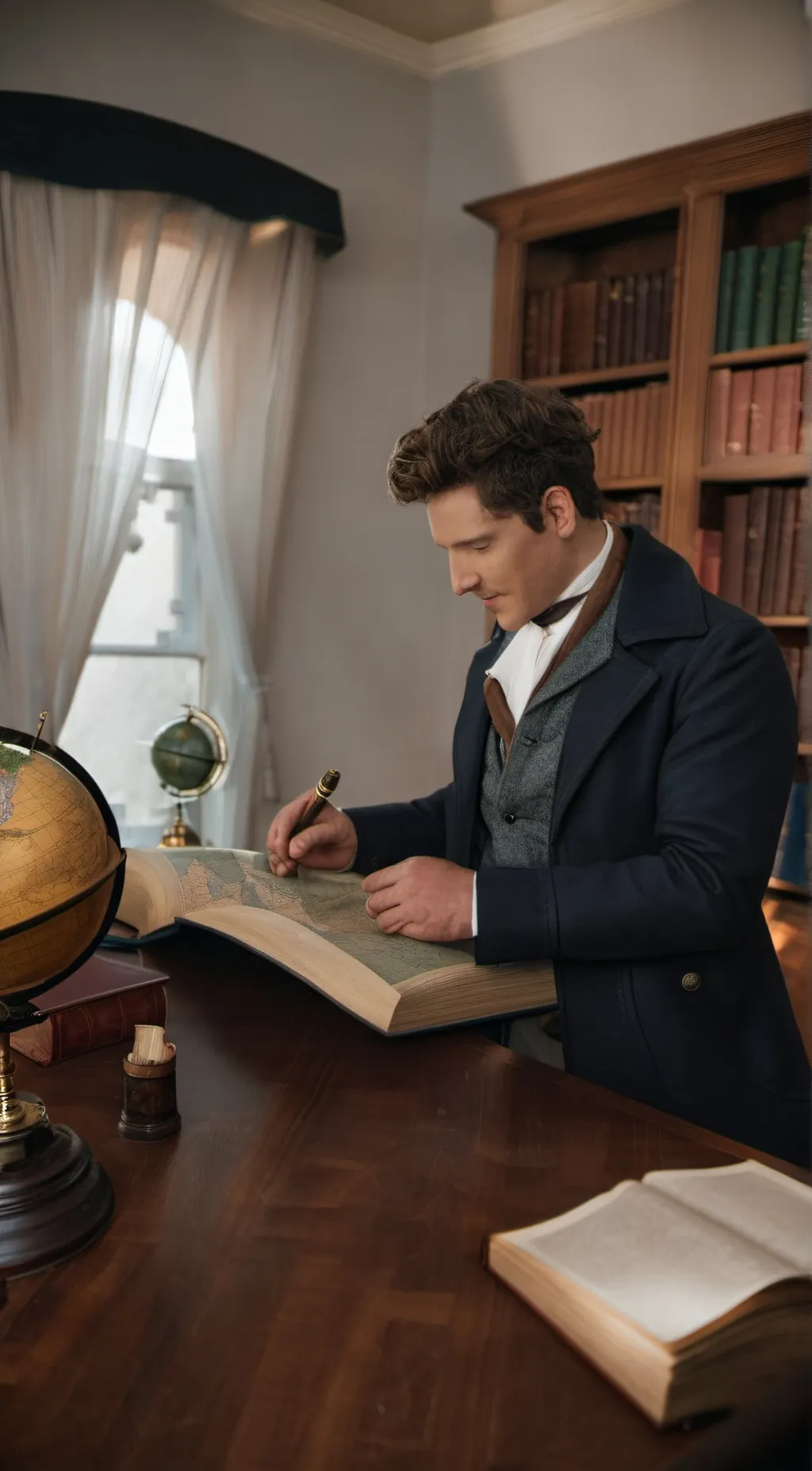 ai character: Daniel  background