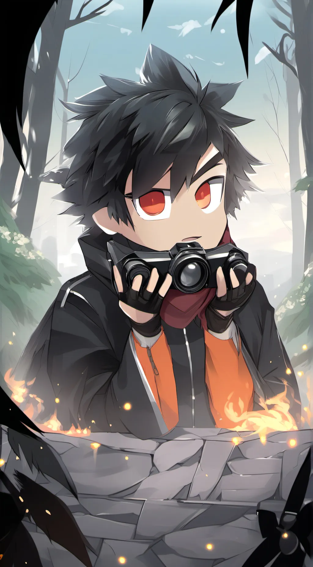 ai character: shadow T. hedgehog background