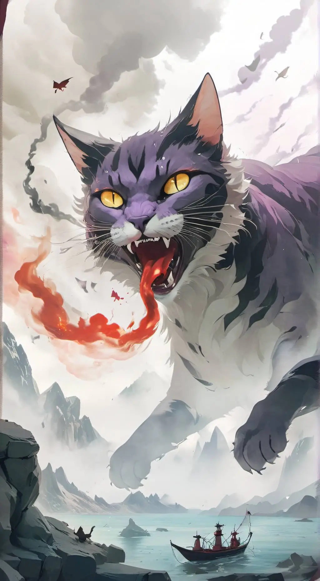 ai character: catnap background