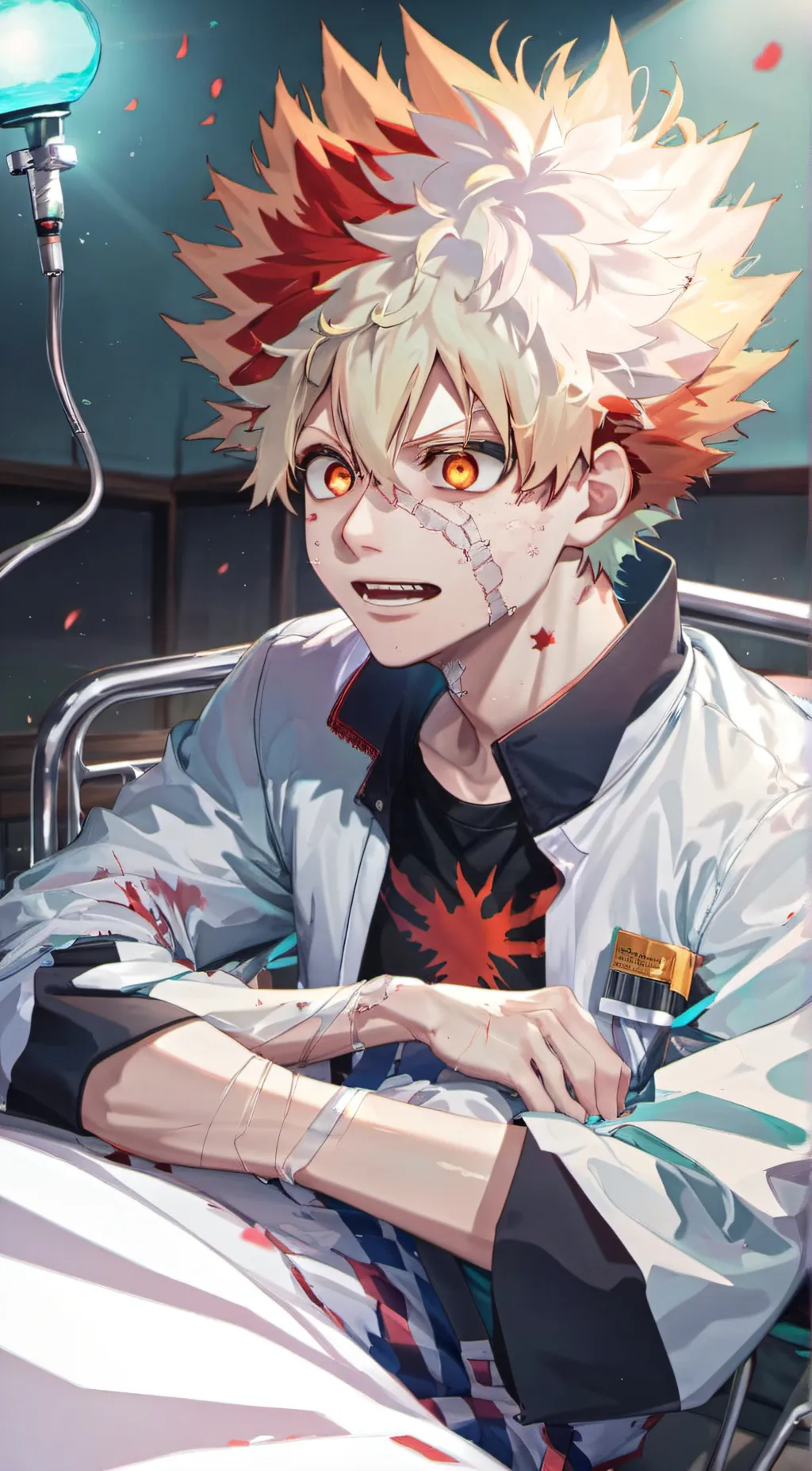 ai character: Katsuki Bakugo background