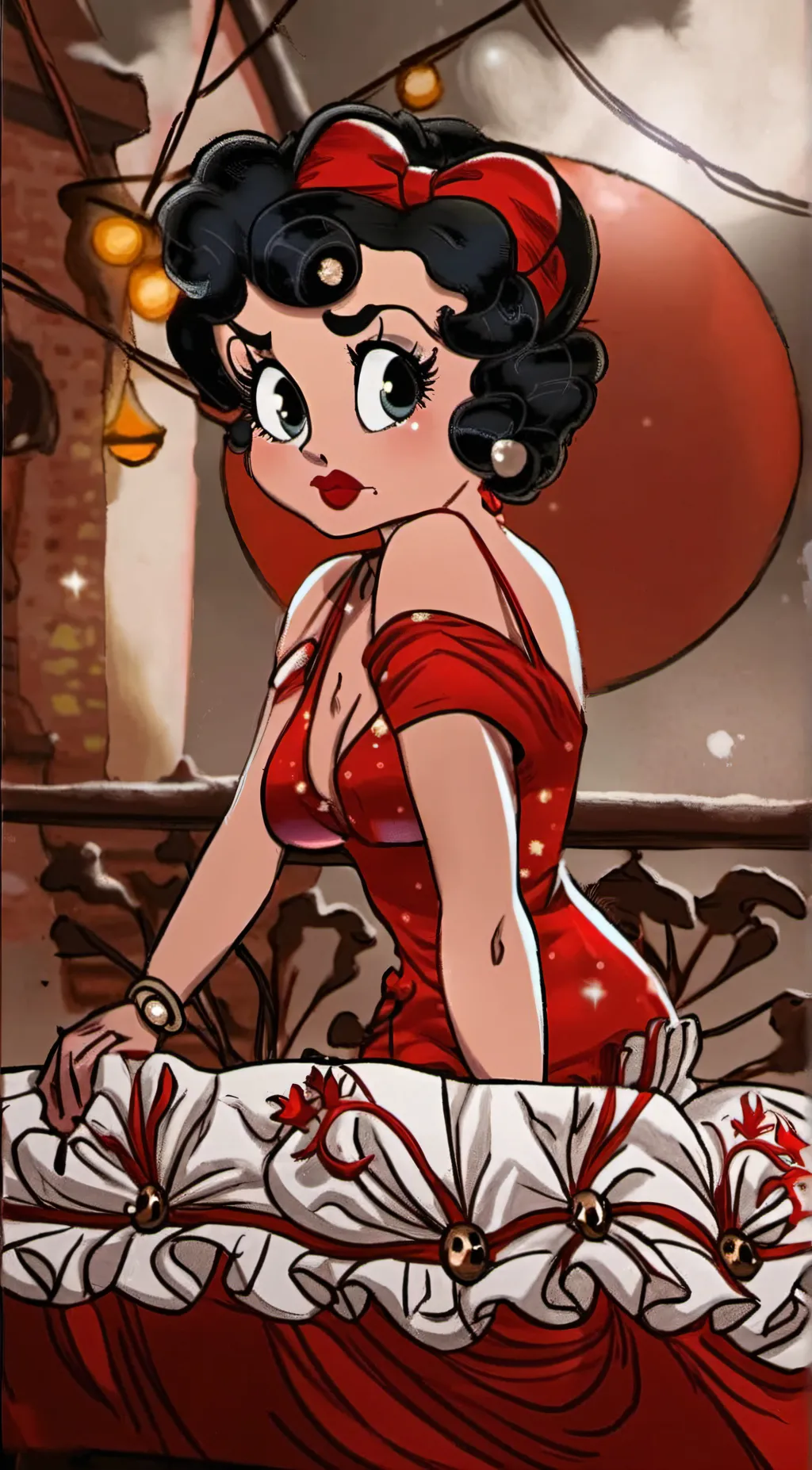 ai character: Betty boop background