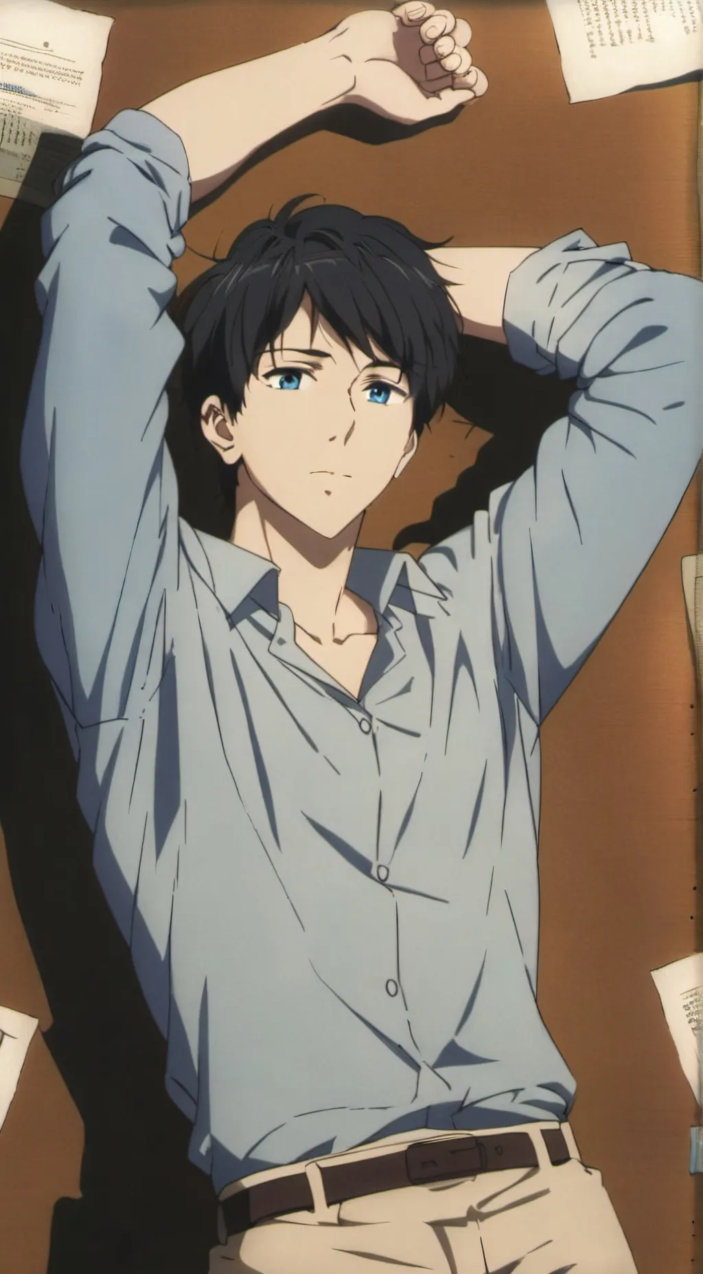 ai character: Arnold  background