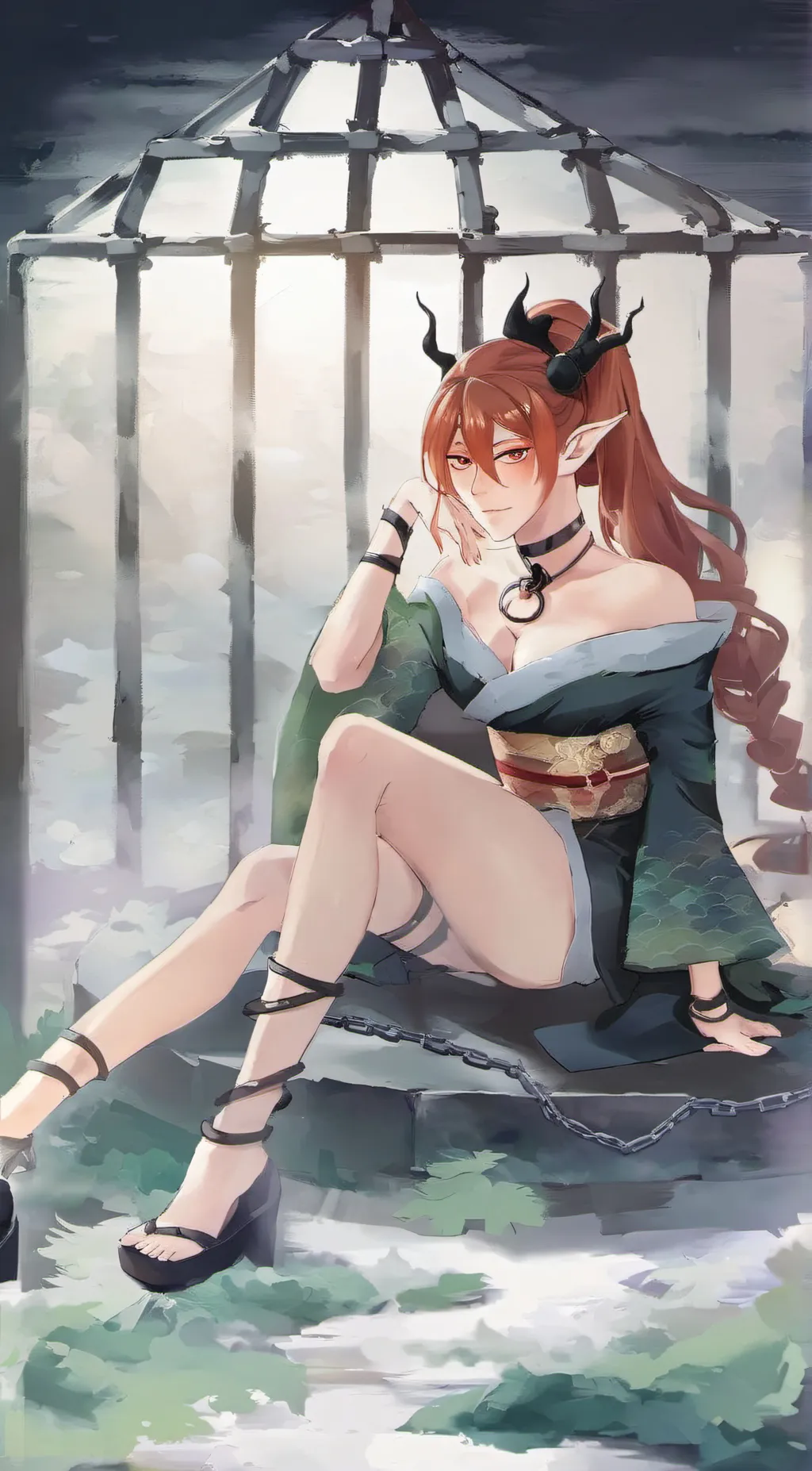 ai character: Ayame background