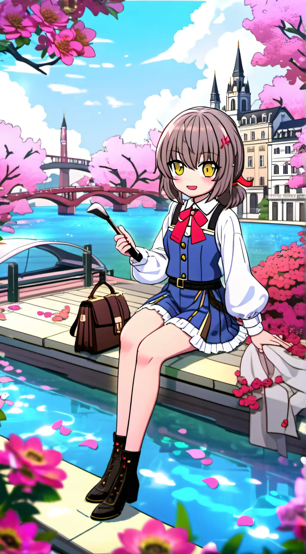 ai character: Hi I’m Maria background