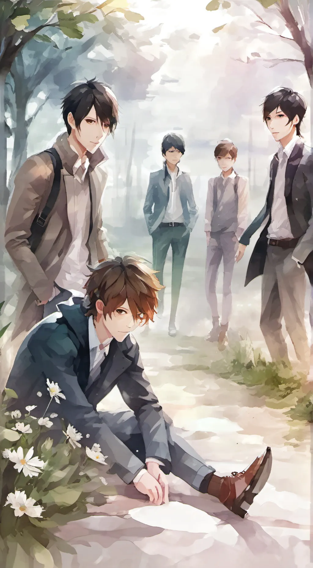 ai character: FRIENDS ✴️😁 background