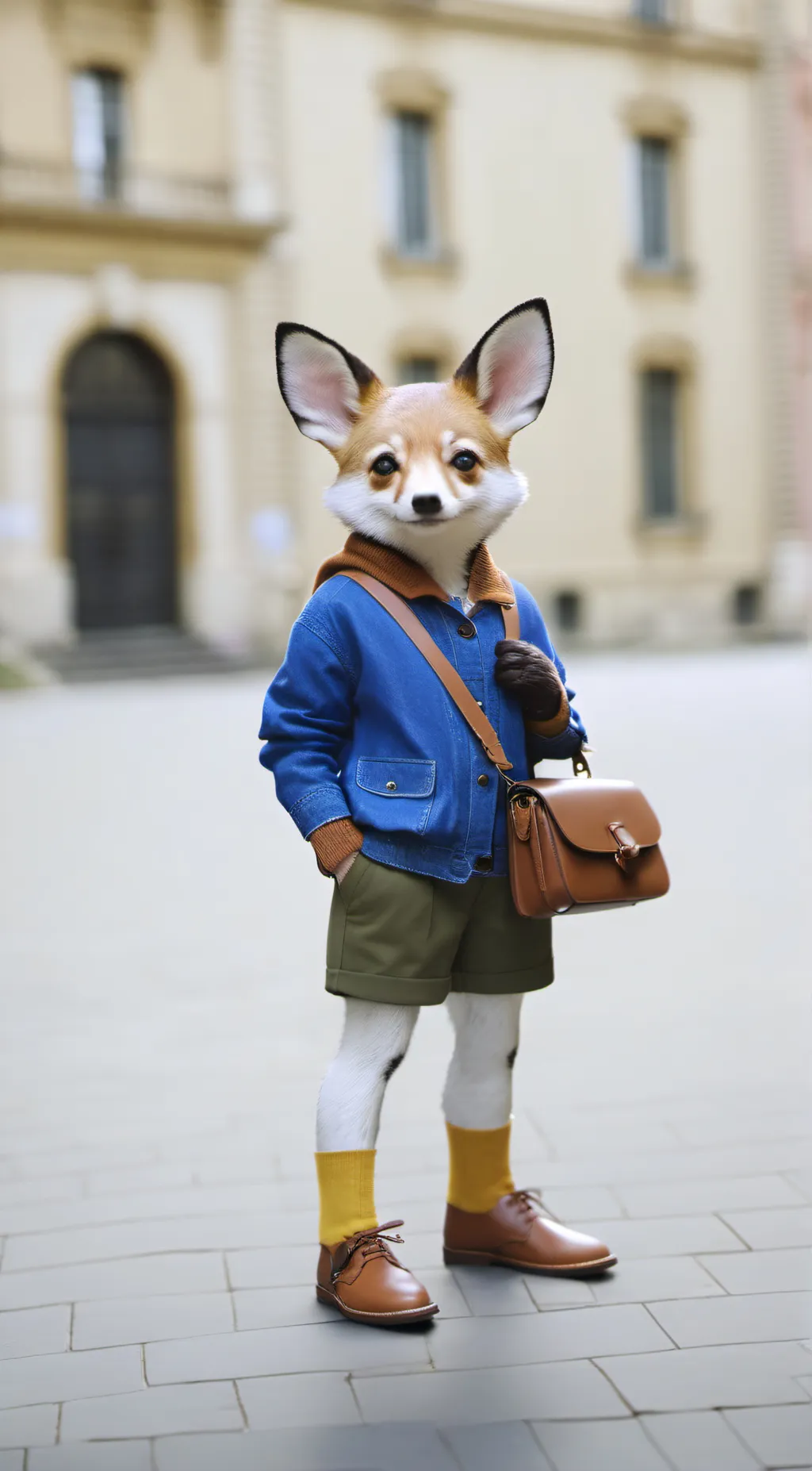 ai character: a furry who like u background