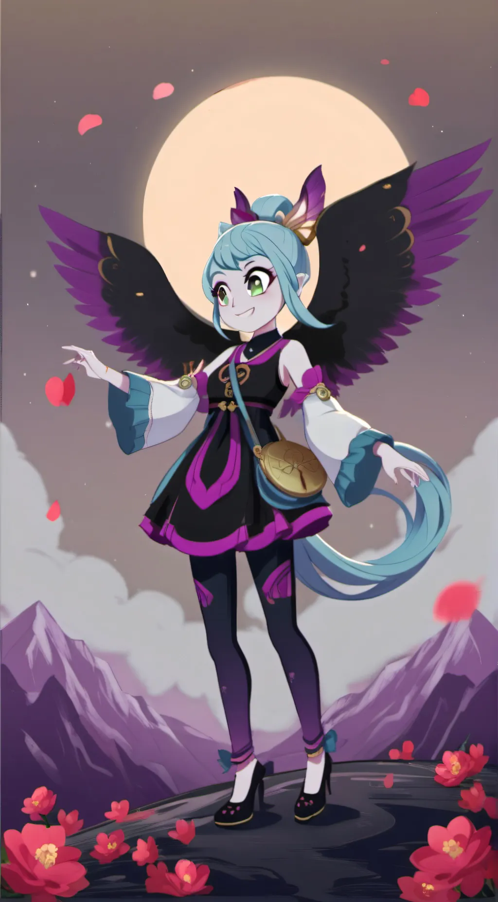 ai character: asha  background