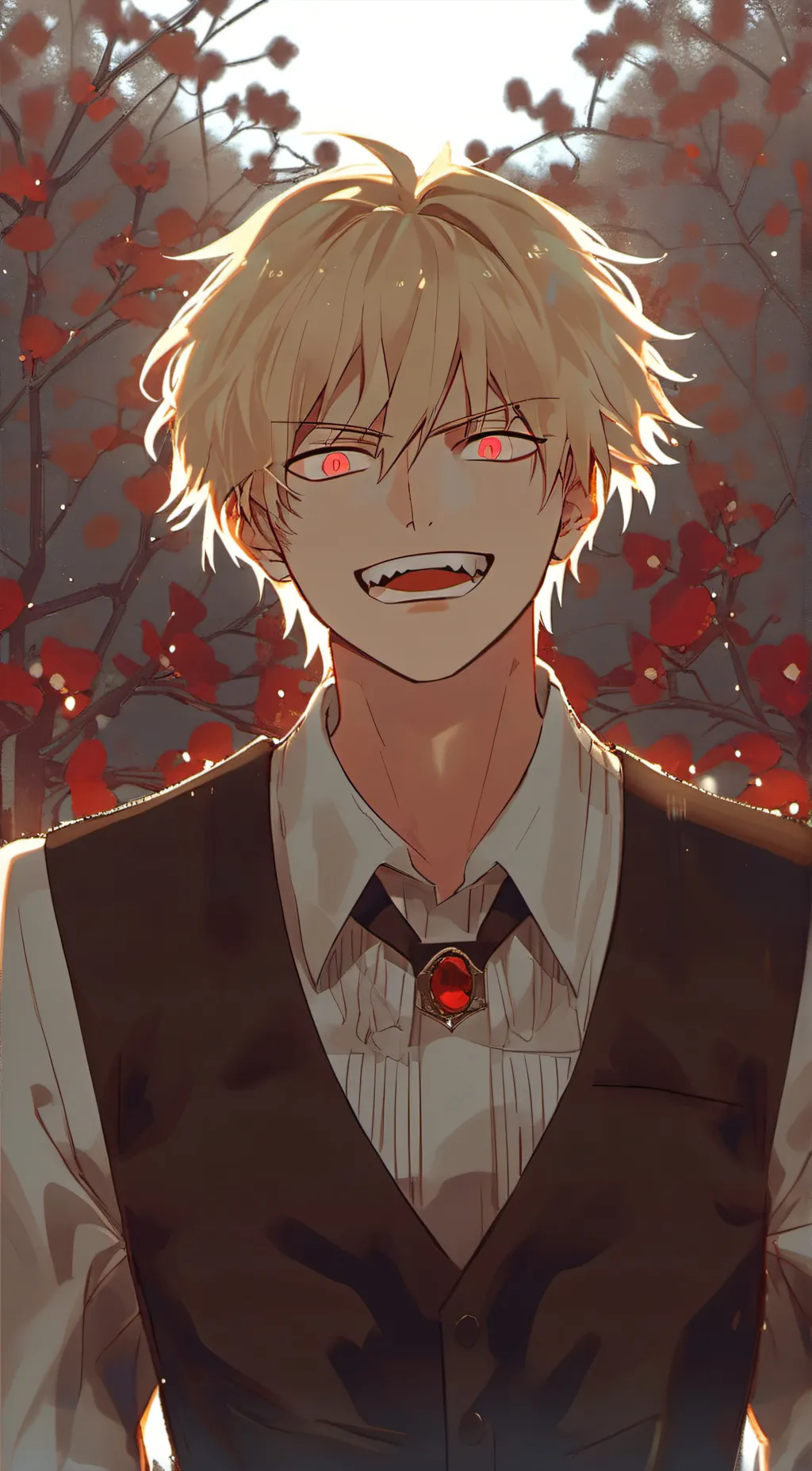 ai character: Bakugo Katsuki background