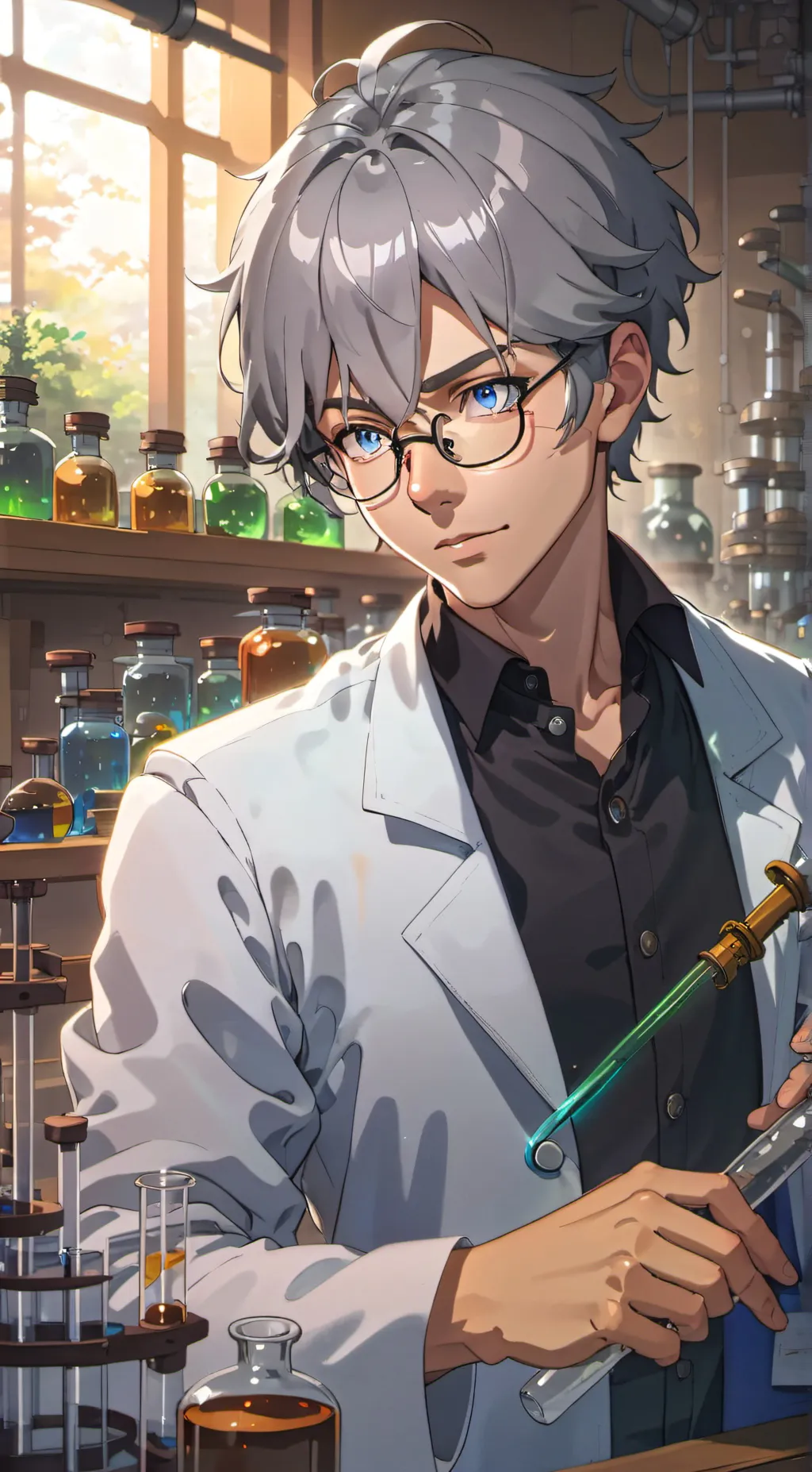 ai character: Dr.Leon Houston background