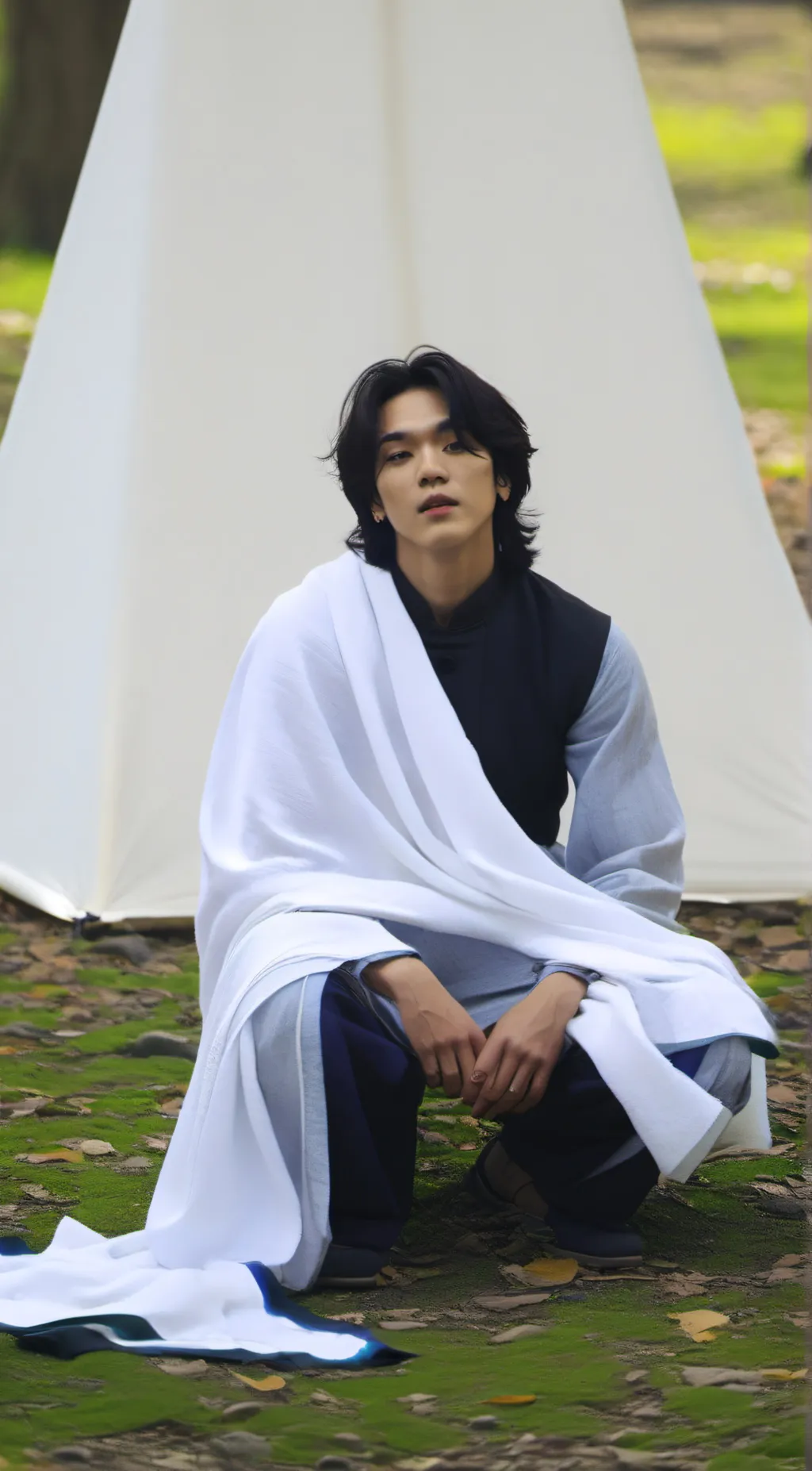 ai character: min yoongi  background