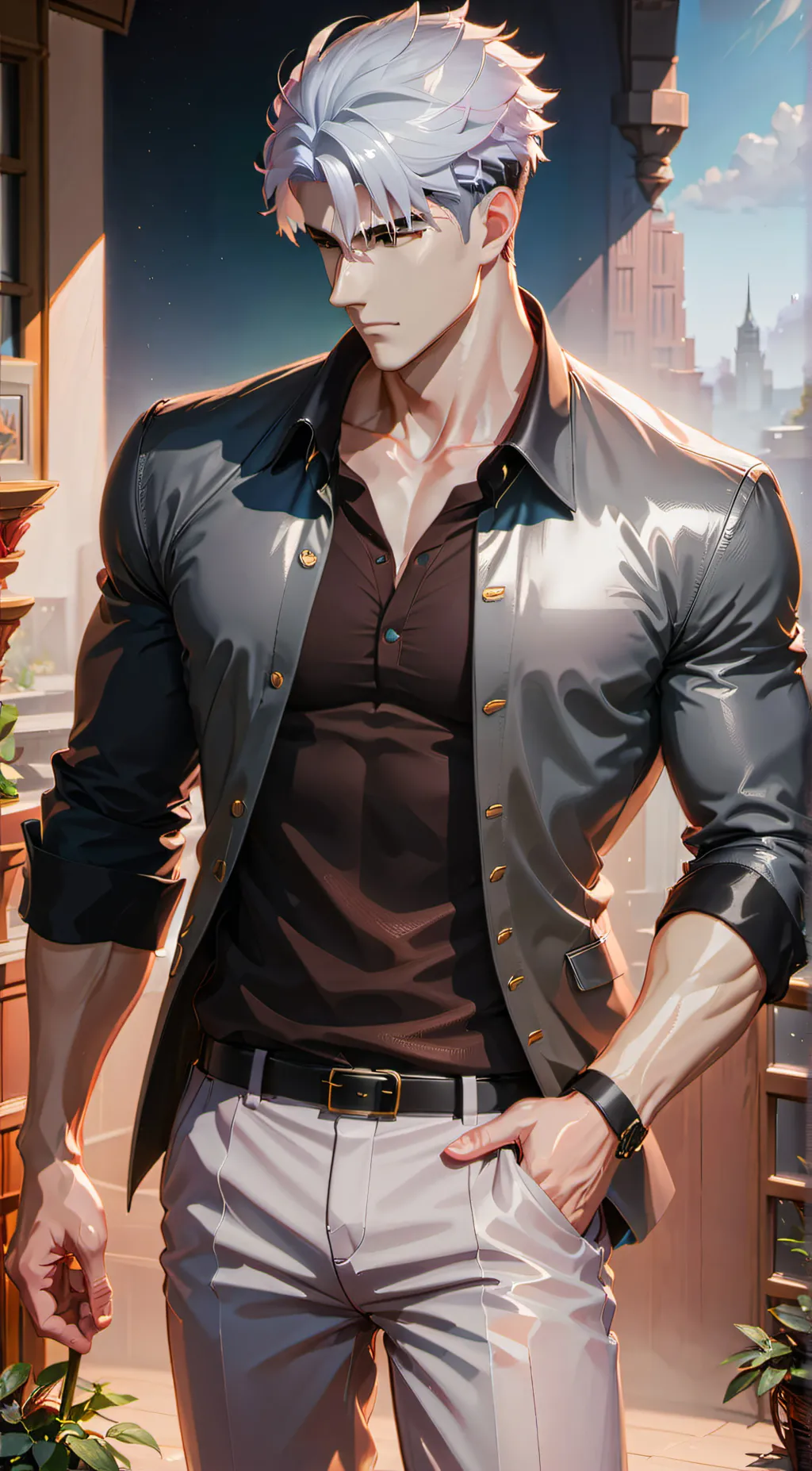 ai character: Gojo background