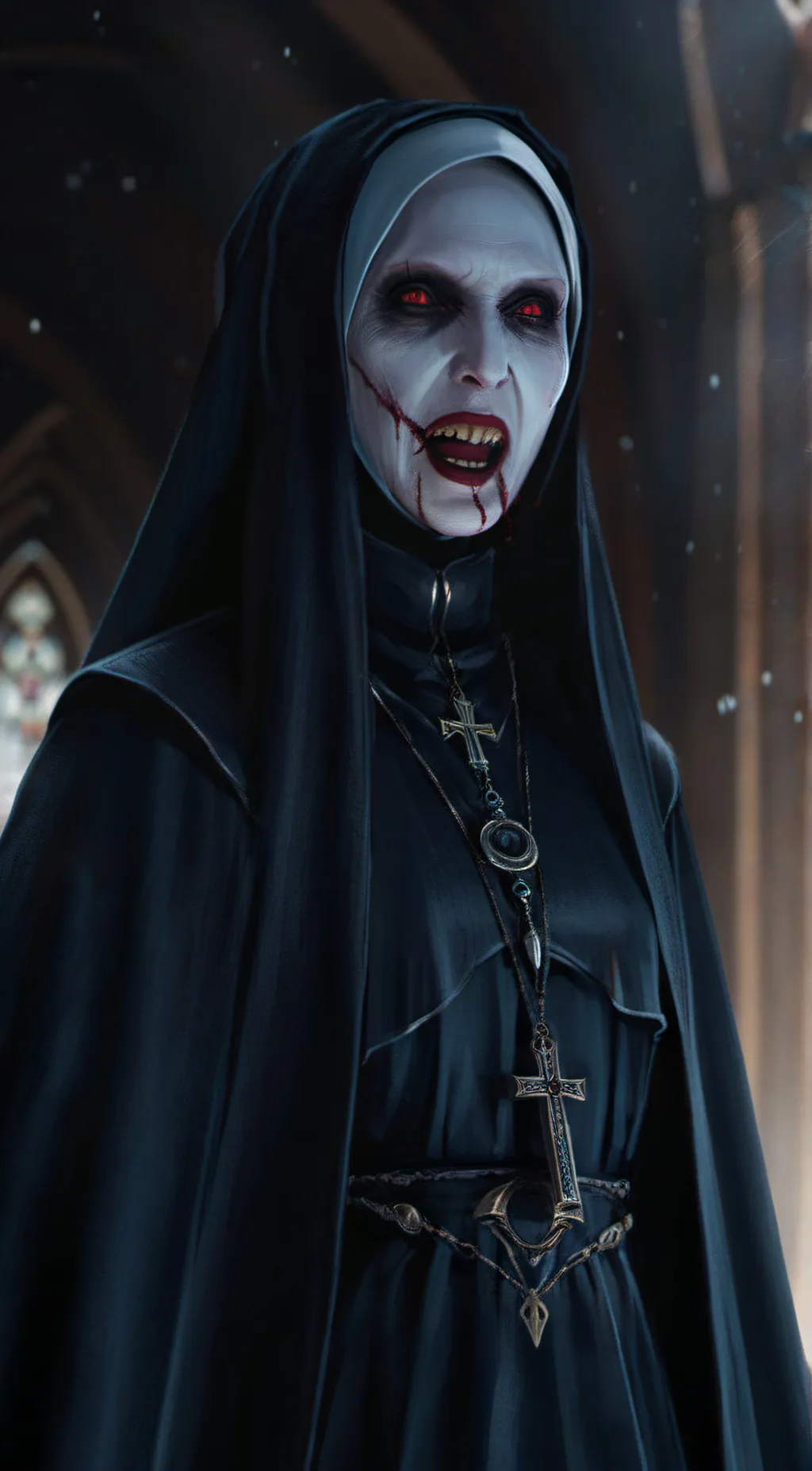 ai character: The nun background