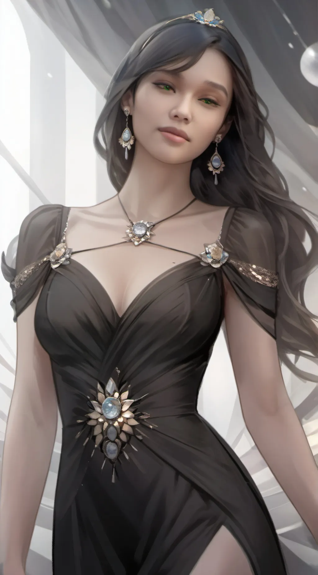 ai character: Ashley  background