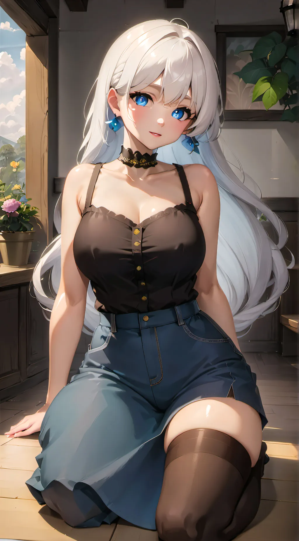 ai character: crystal  background