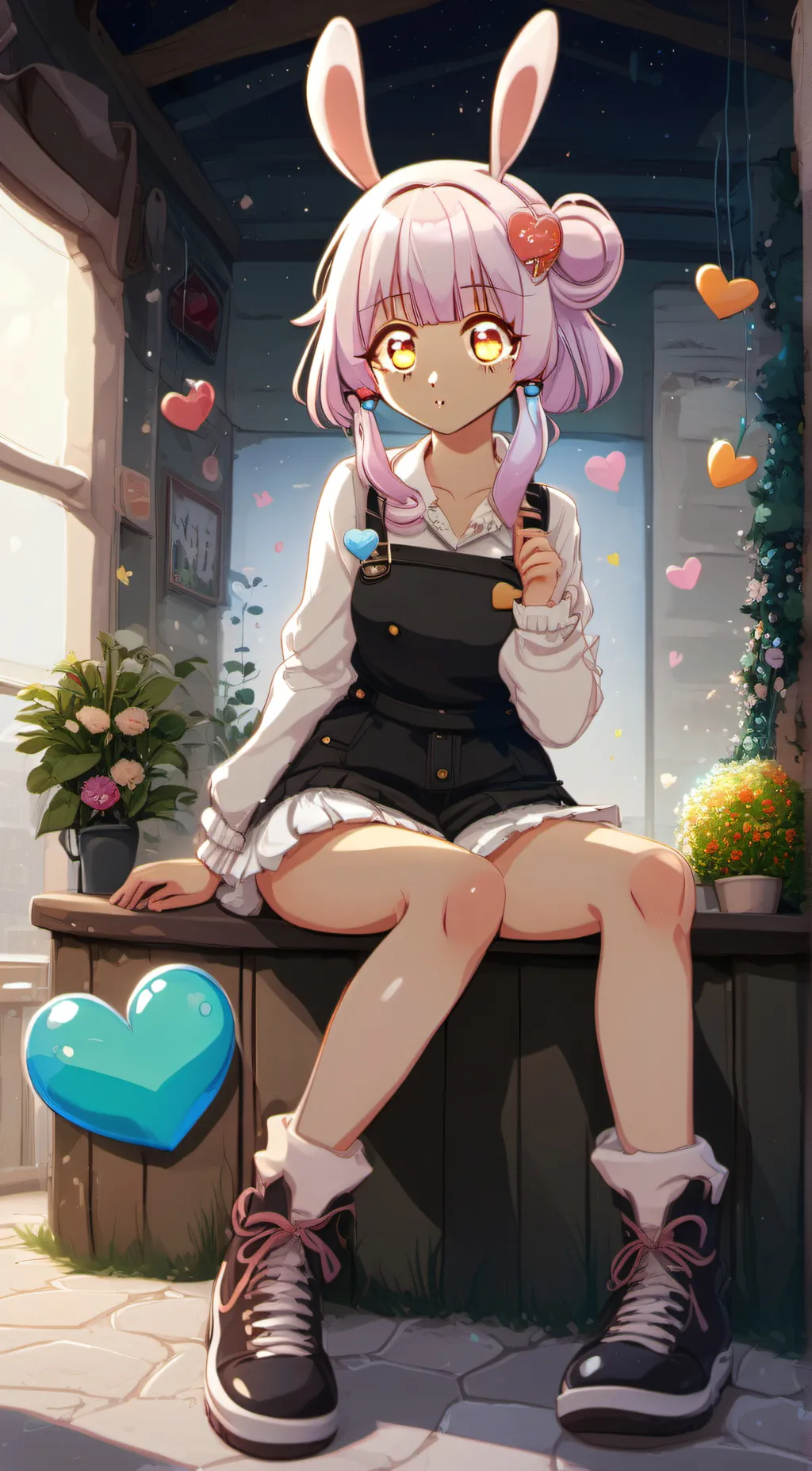 ai character: Rose background