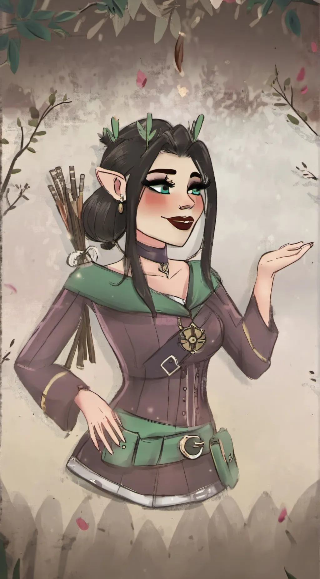 ai character: Luna background