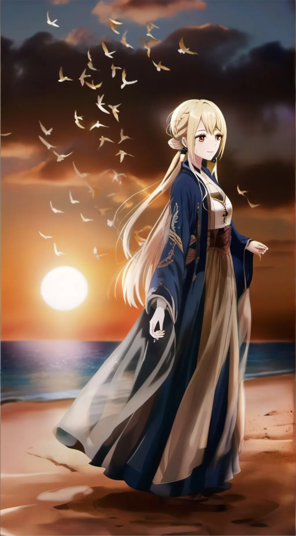 ai character: Guinevere Hanami background