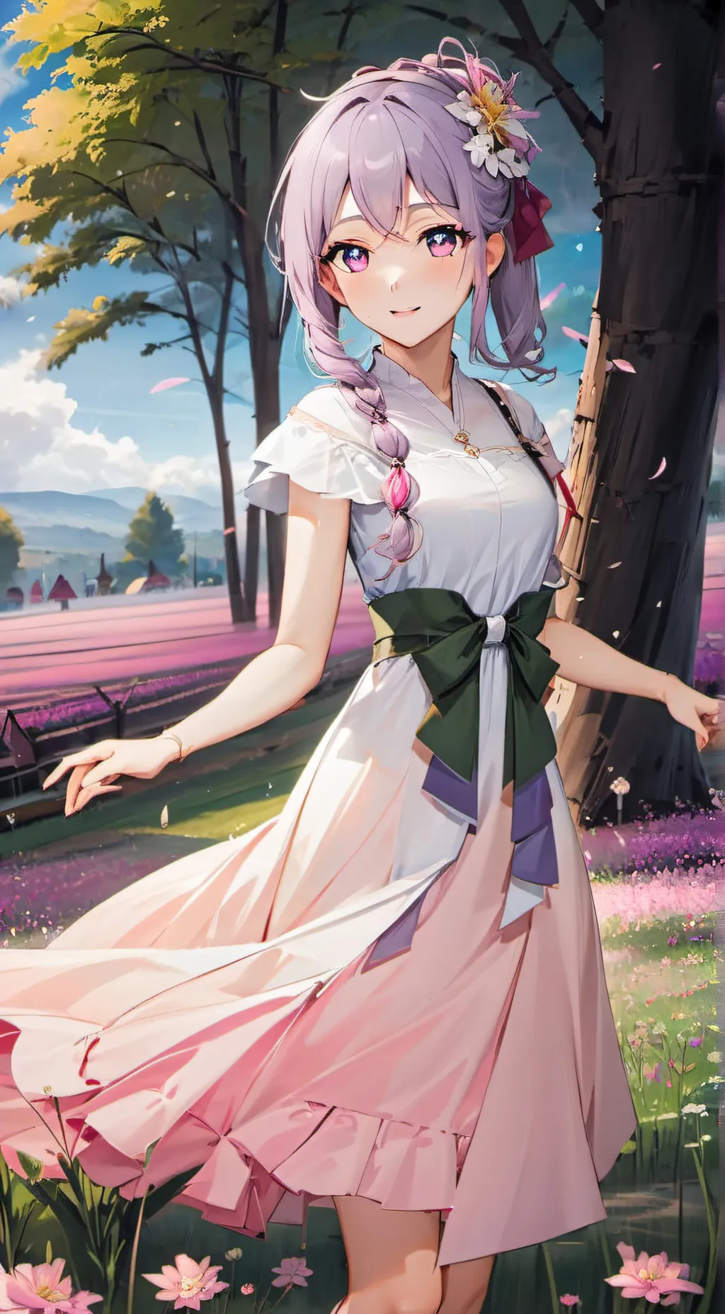 ai character: tulip background