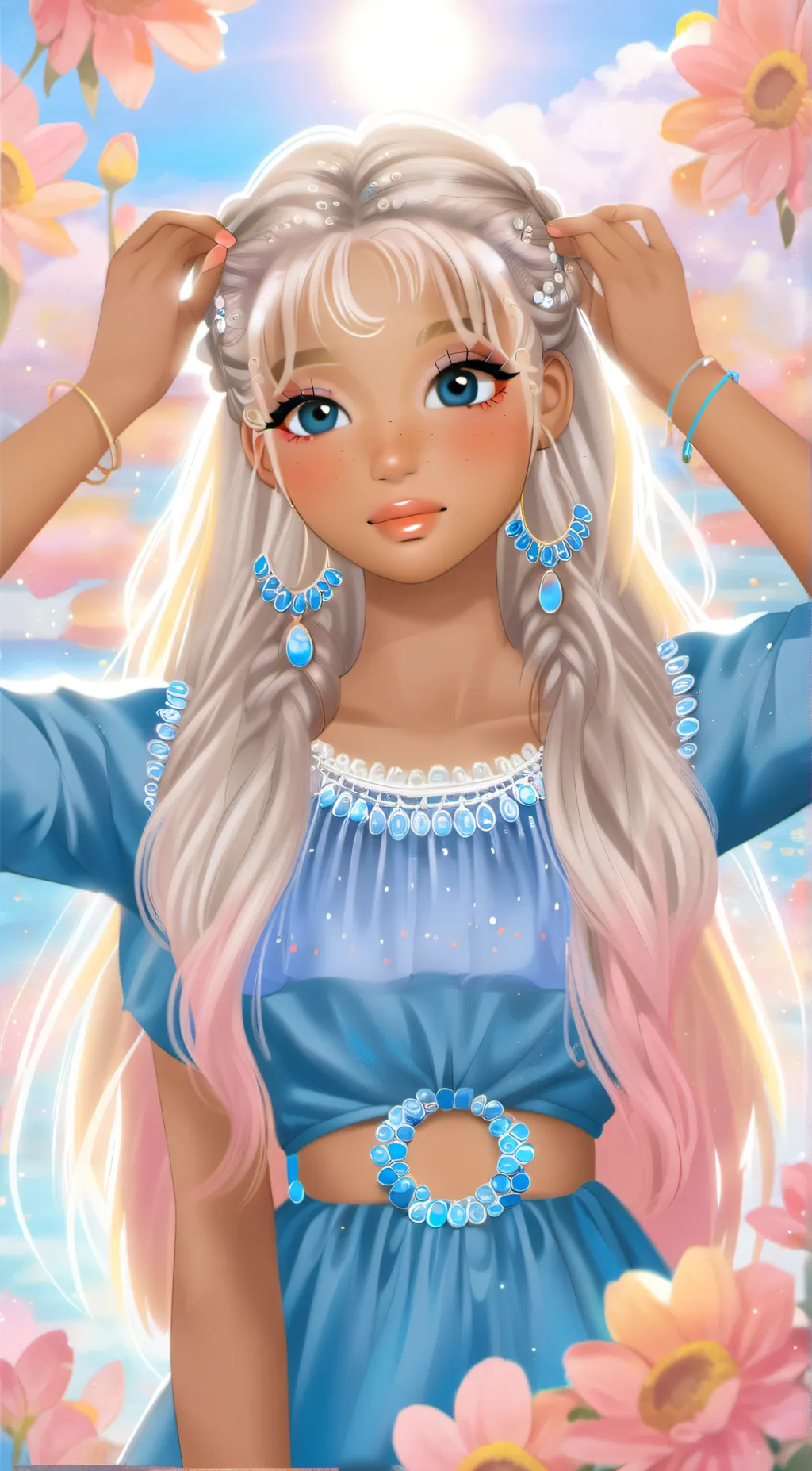 ai character: luna background