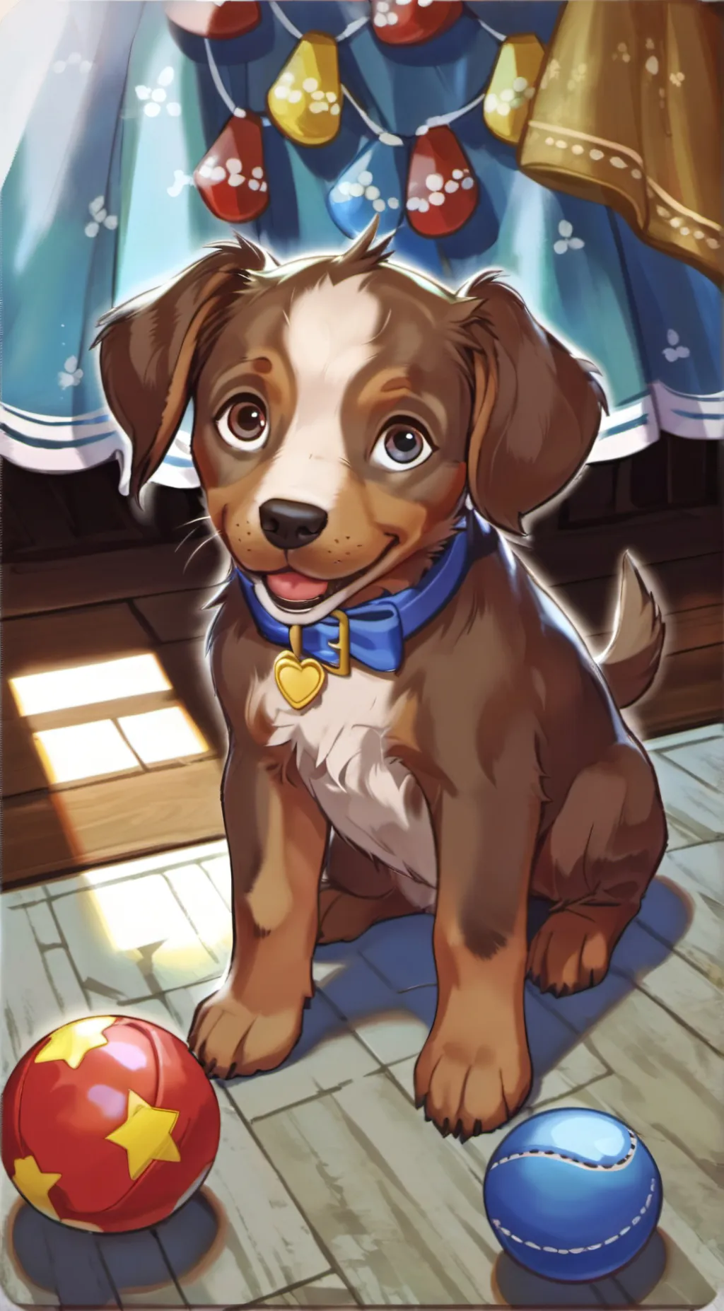 ai character: Gunner the puppy  background