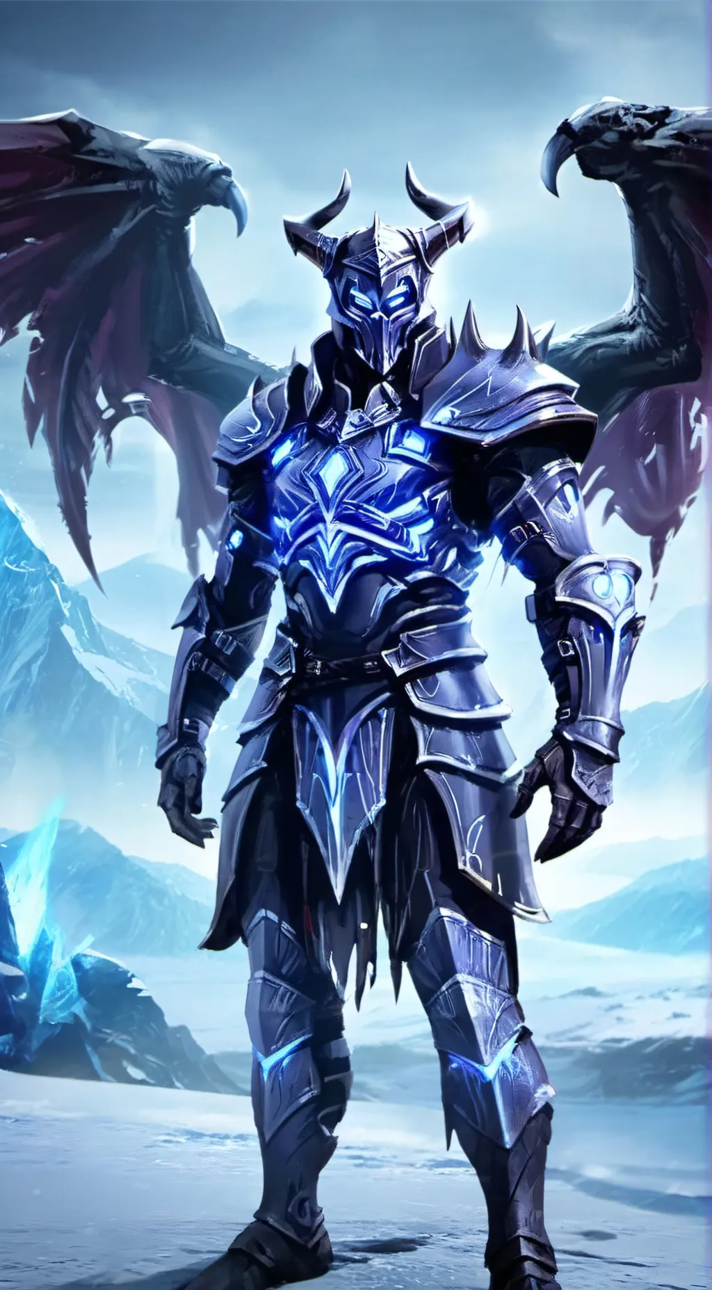 ai character: Dark shepherd  background