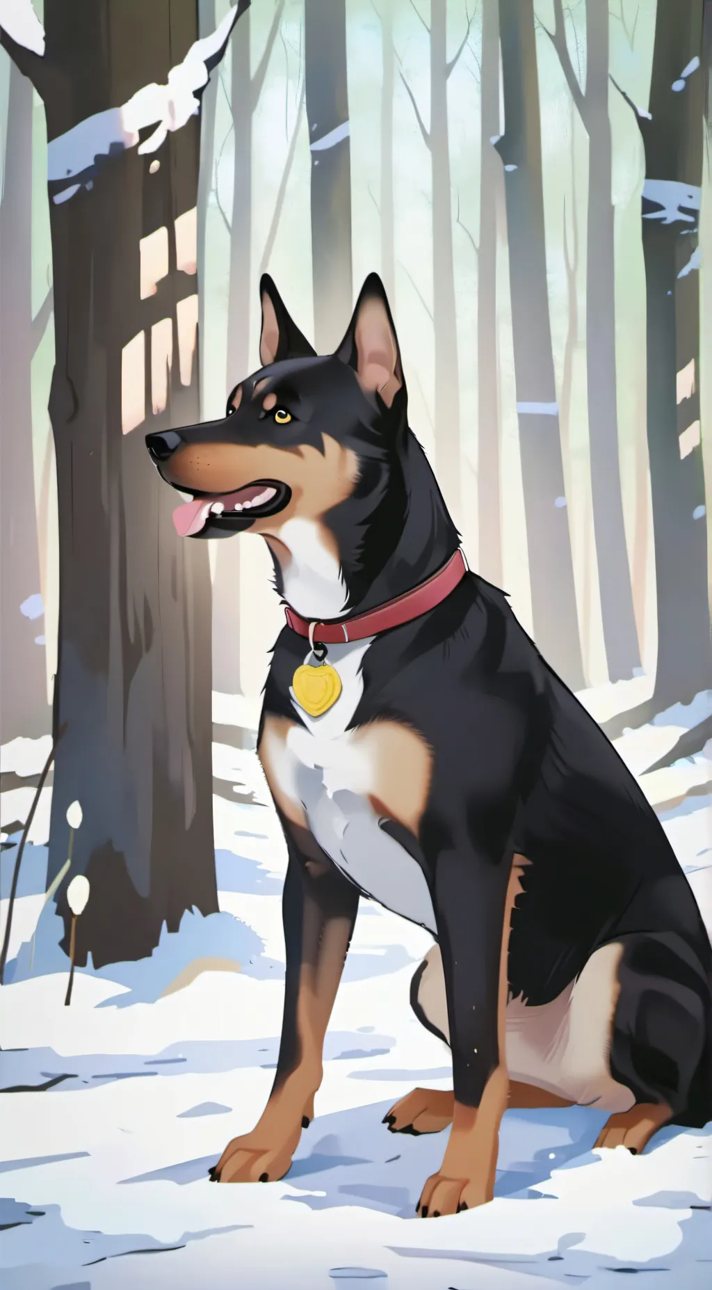 ai character: doggo background
