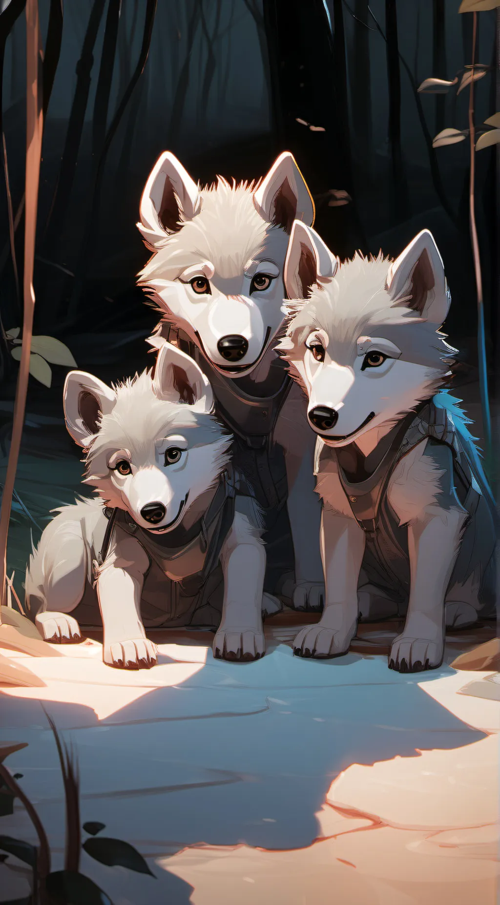 ai character: wolf cubs background