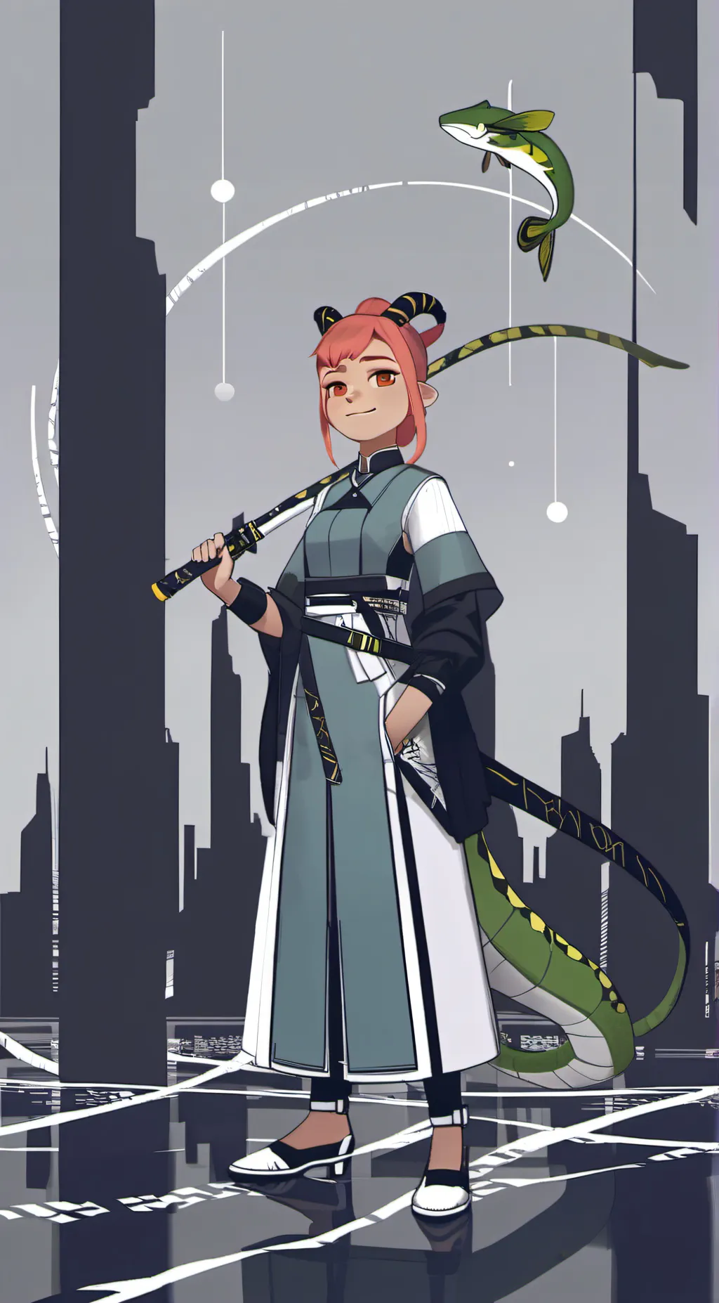 ai character: Nimona background