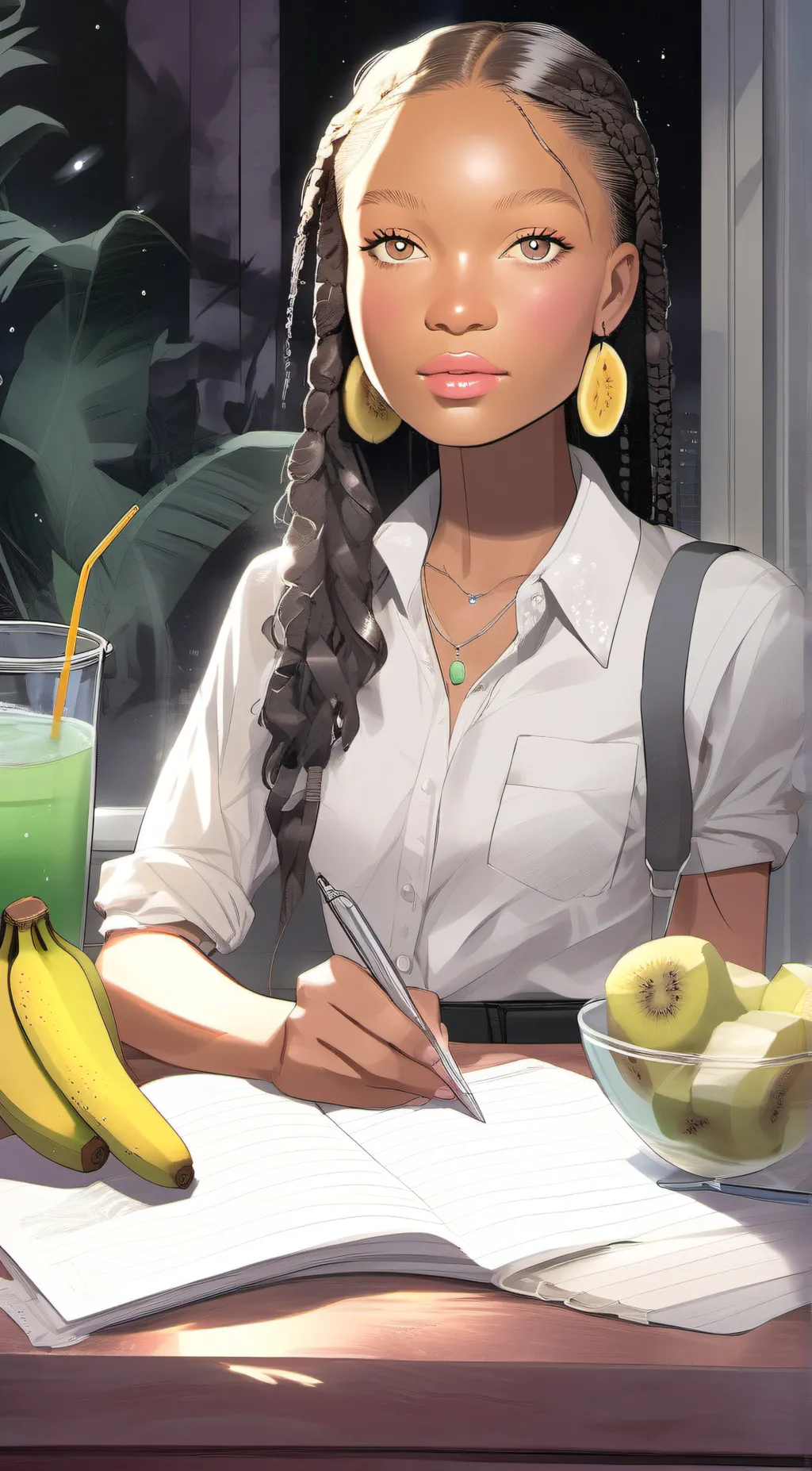 ai character: Emily Smith  background